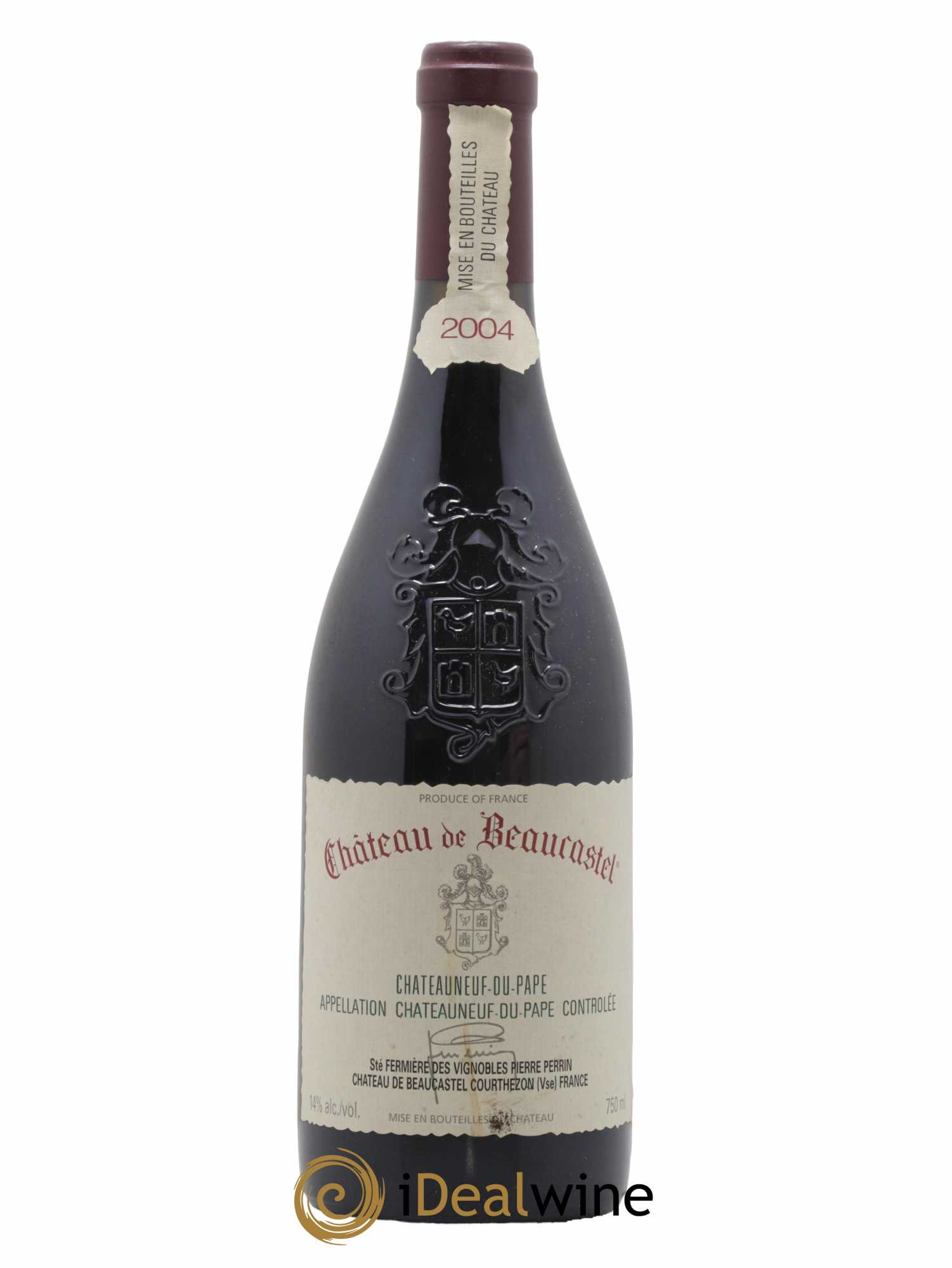 Châteauneuf-du-Pape Château de Beaucastel Famille Perrin 2004 - Lot de 1 bouteille - 0