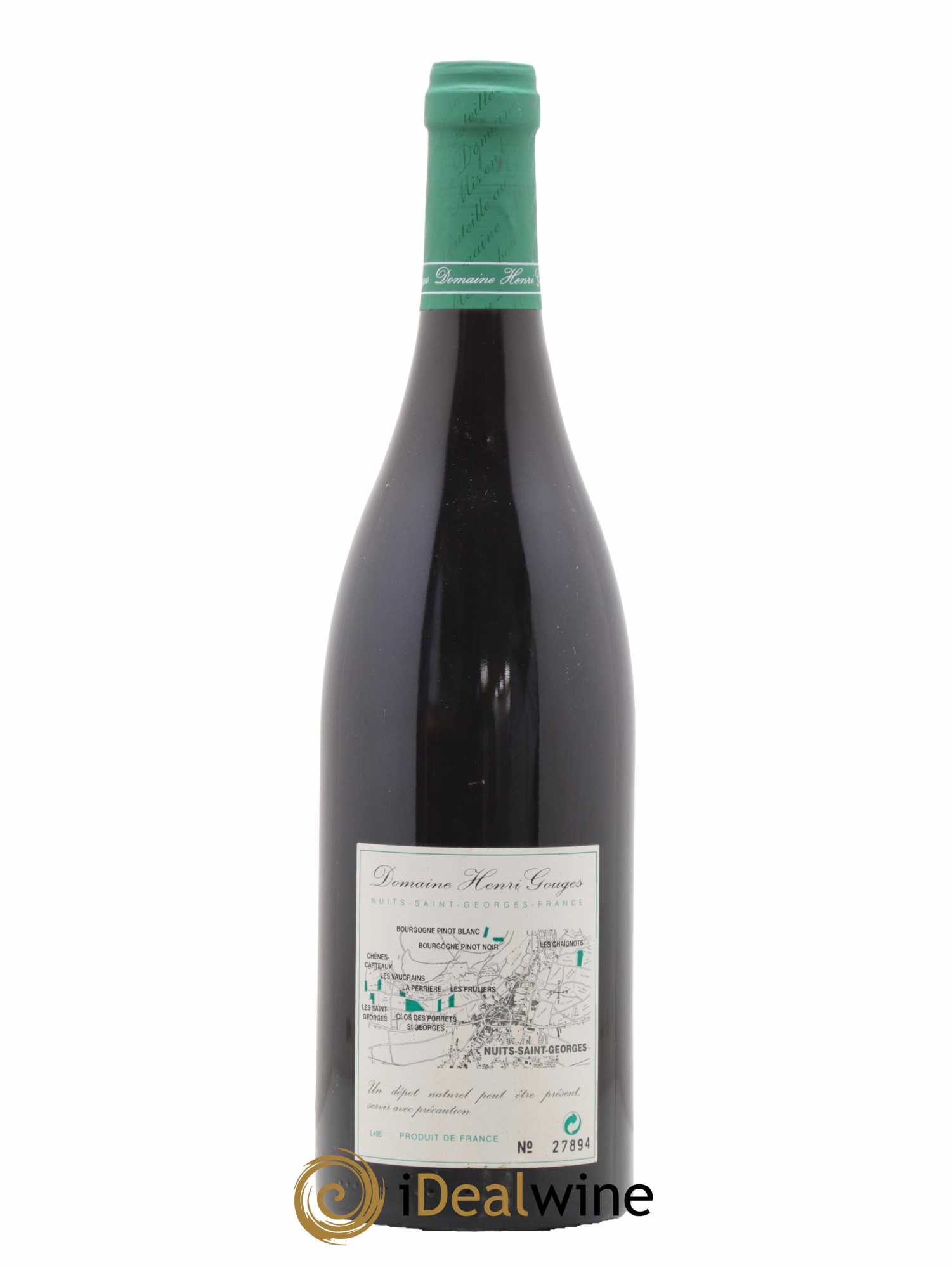 Nuits-Saint-Georges 1er Cru Les Saints Georges Henri Gouges 2000 - Posten von 1 Flasche - 1