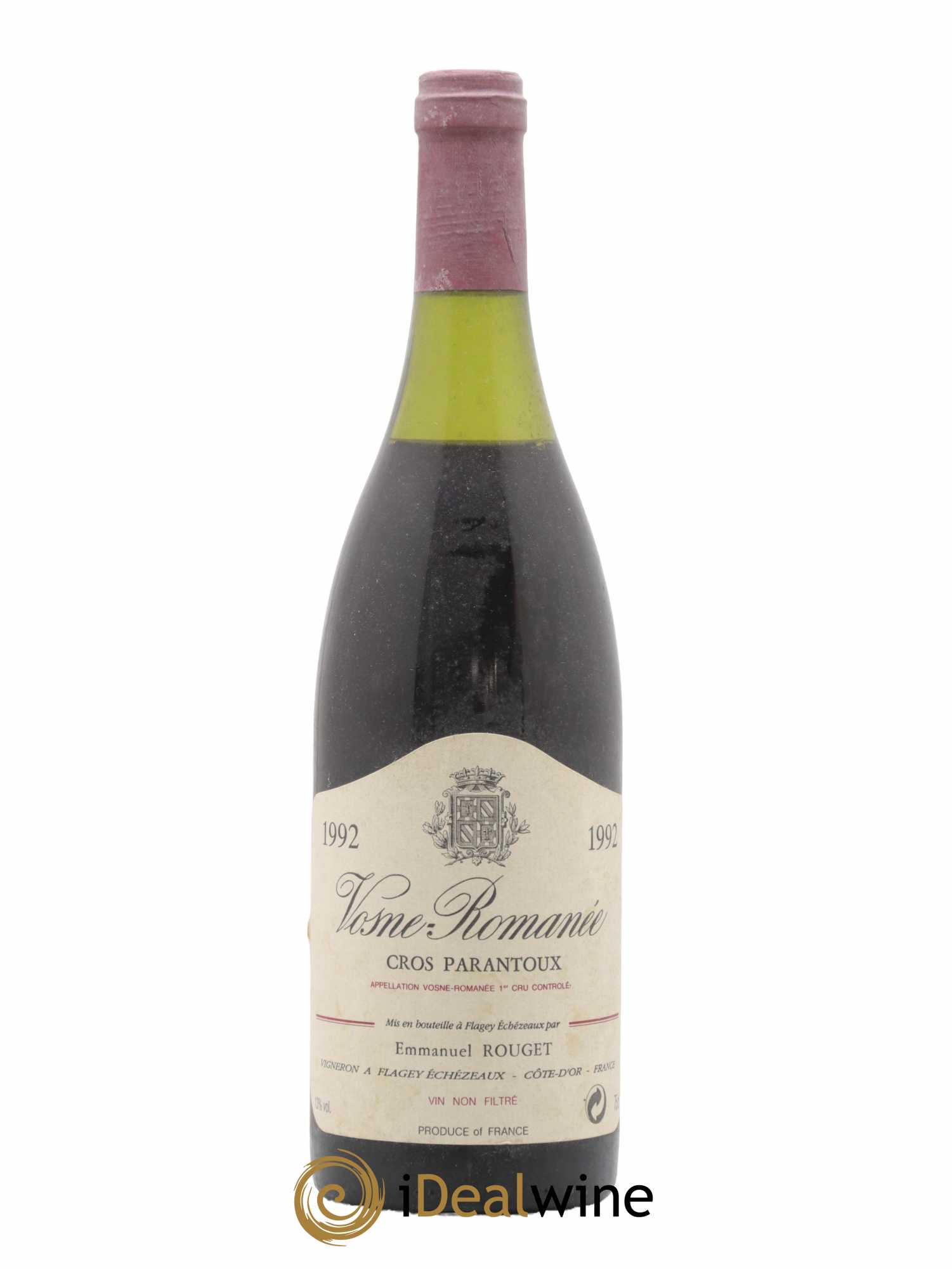 Vosne-Romanée 1er Cru Cros Parantoux Emmanuel Rouget 1992 - Lot de 1 bouteille - 0