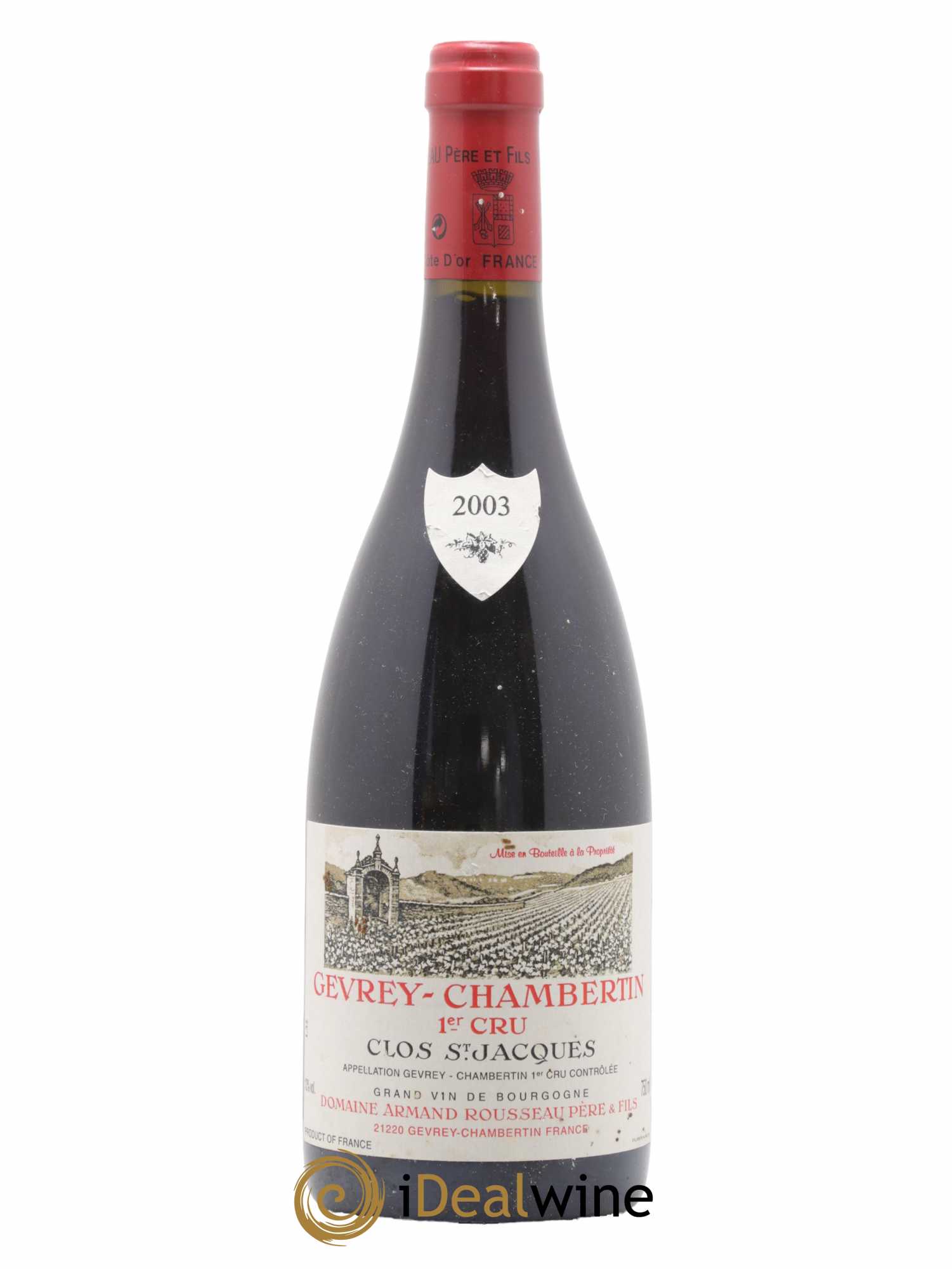 Gevrey-Chambertin 1er Cru Clos Saint-Jacques Armand Rousseau (Domaine) 2003 - Lot de 1 bouteille - 0