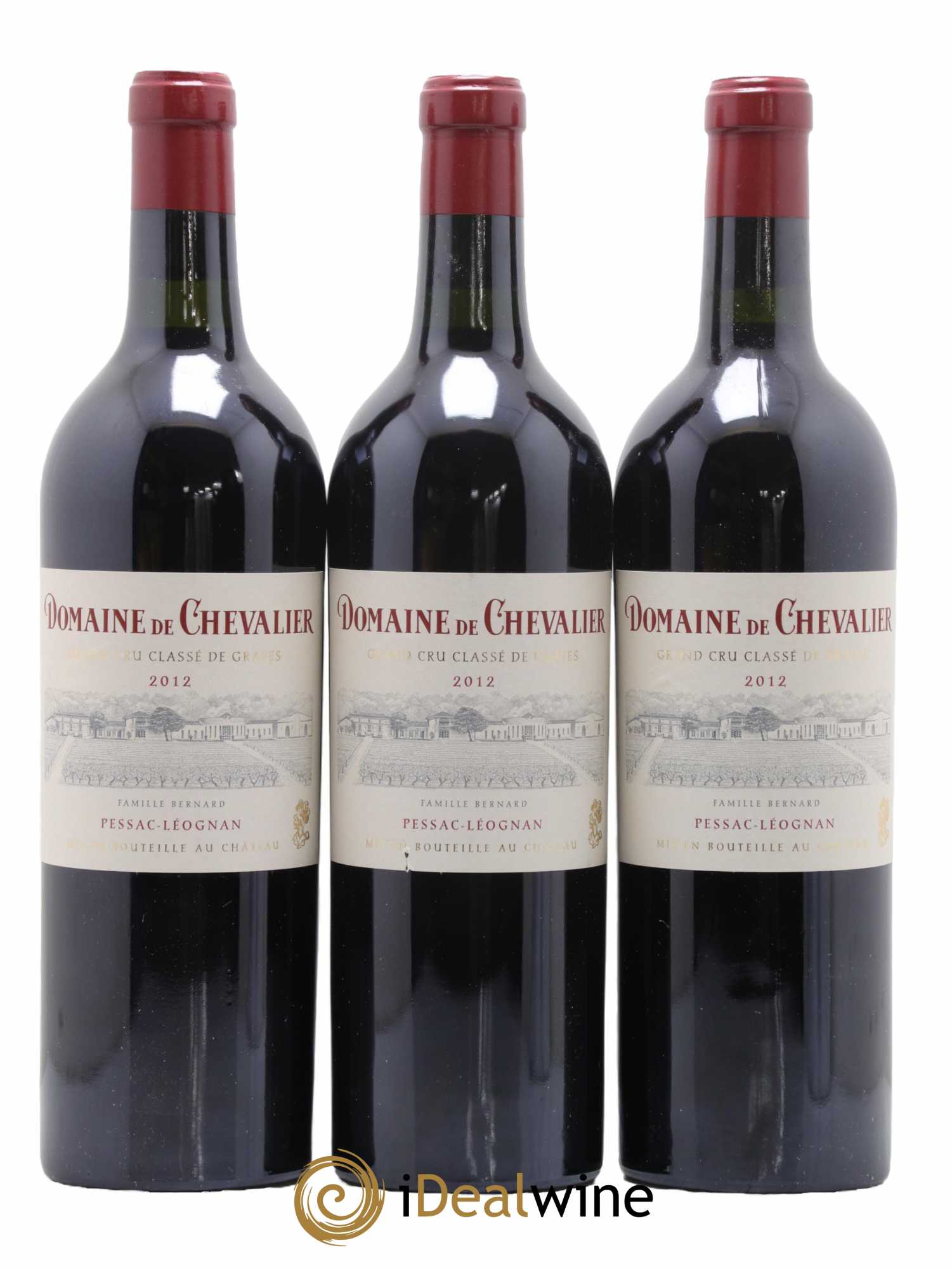 Domaine de Chevalier Cru Classé de Graves 2012 - Lot de 3 bouteilles - 0