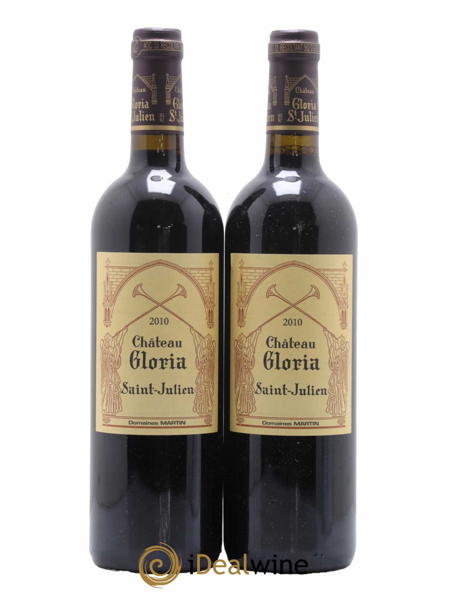Château Gloria 2010 - Lot de 2 bouteilles - 0