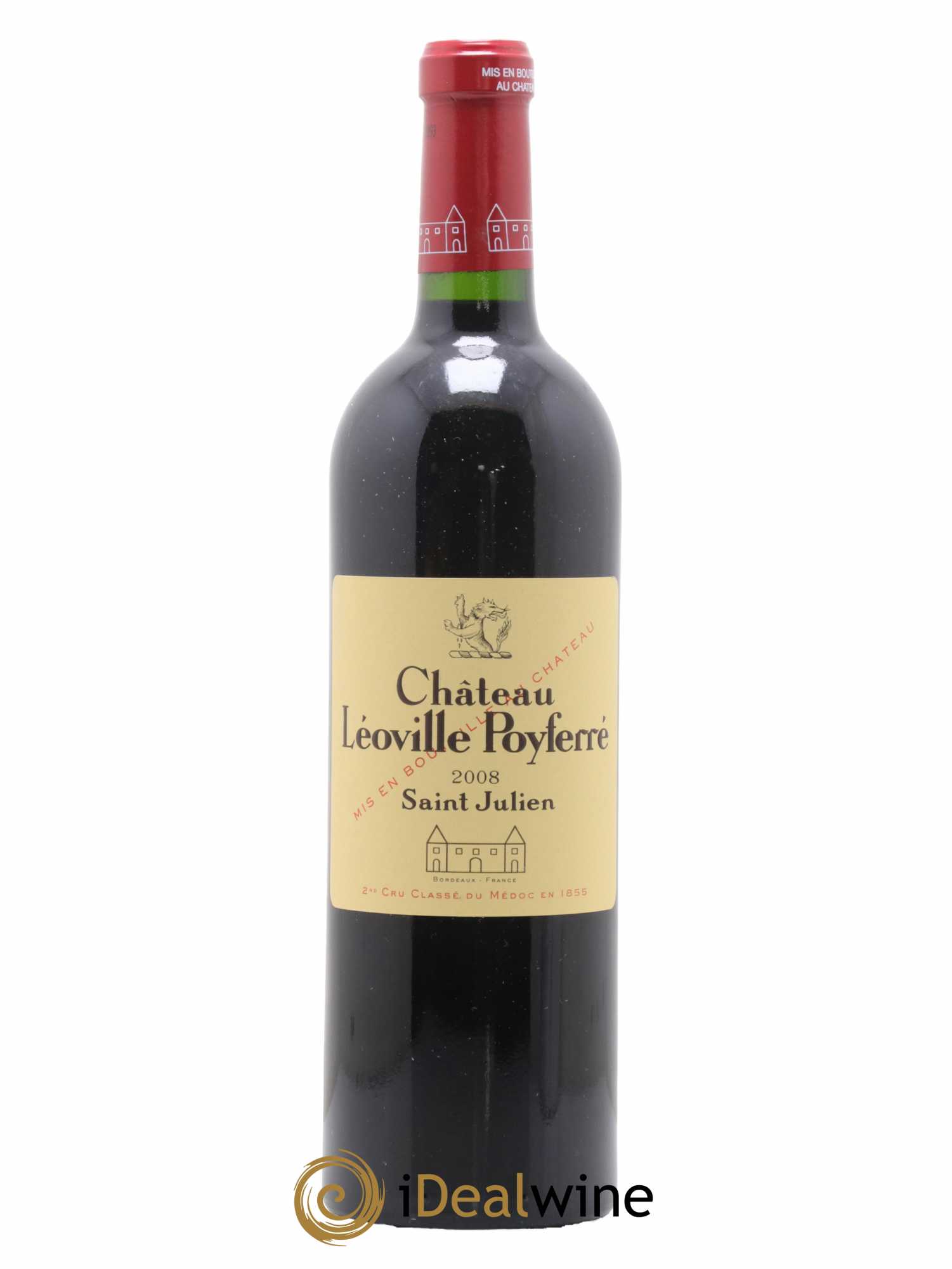 Château Léoville Poyferré 2ème Grand Cru Classé 2008 - Lot de 1 bouteille - 0