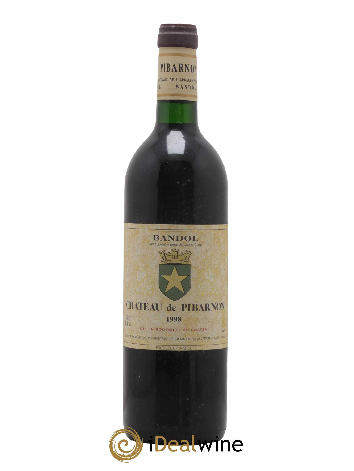 Bandol Château de Pibarnon Comte de Saint-Victor 1998 - Lot de 1 bouteille - 0