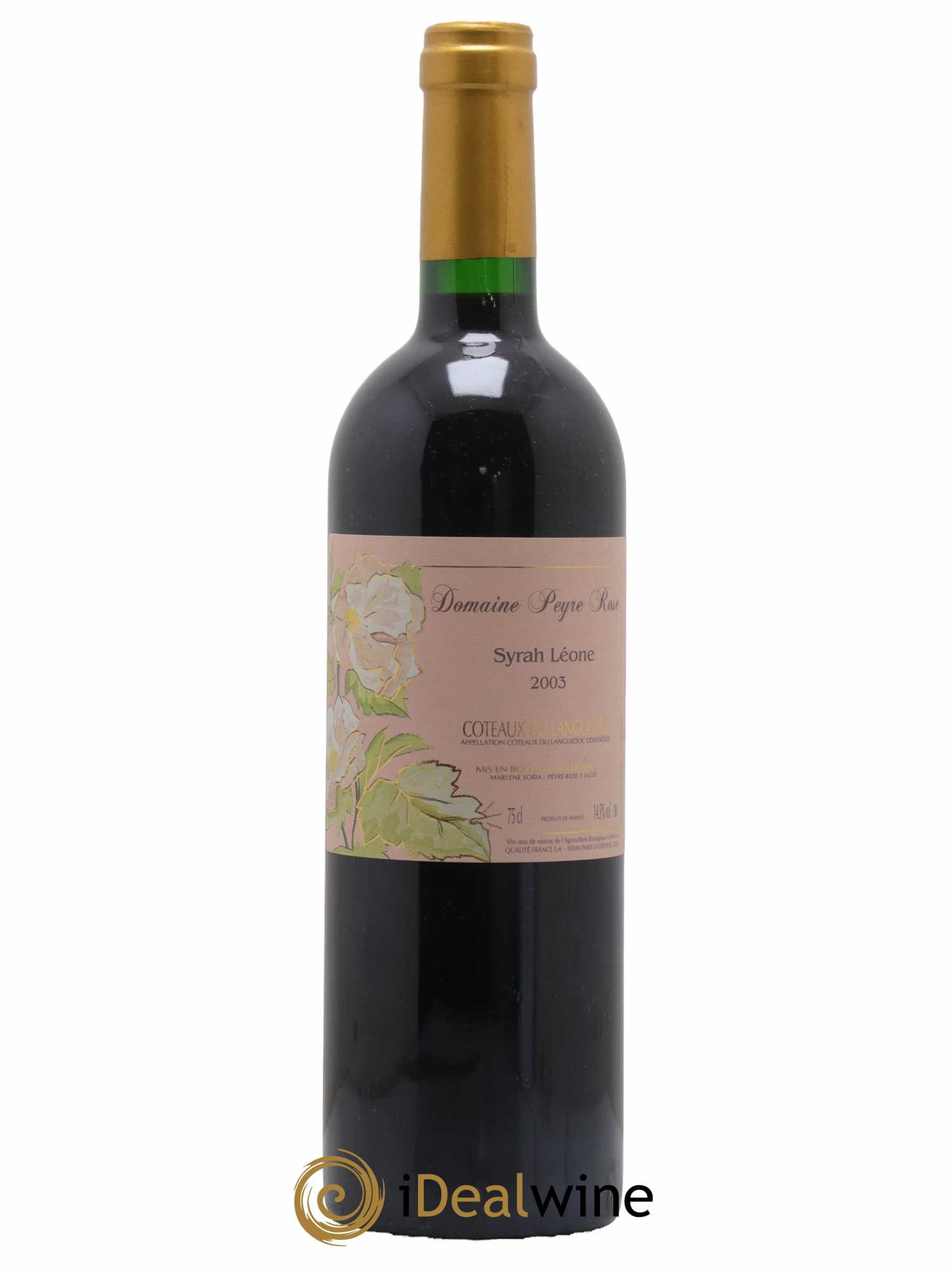 Coteaux du Languedoc Domaine Peyre Rose Belle Léone (anciennement Syrah Léone) Marlène Soria 2003 - Lot de 1 bouteille - 0