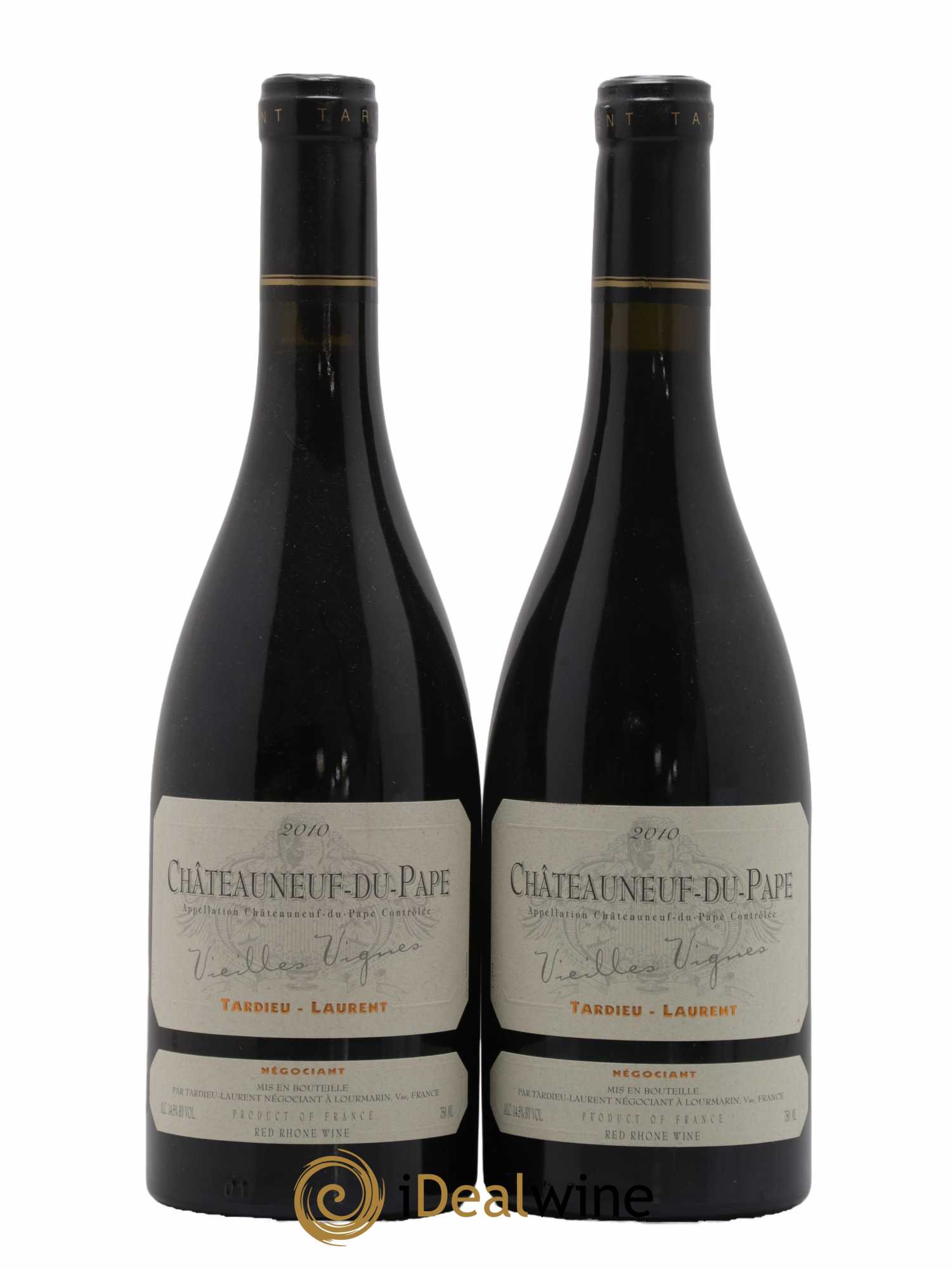 Châteauneuf-du-Pape Tardieu-Laurent Vieilles vignes Famille Tardieu 2010 - Lot de 2 bouteilles - 0