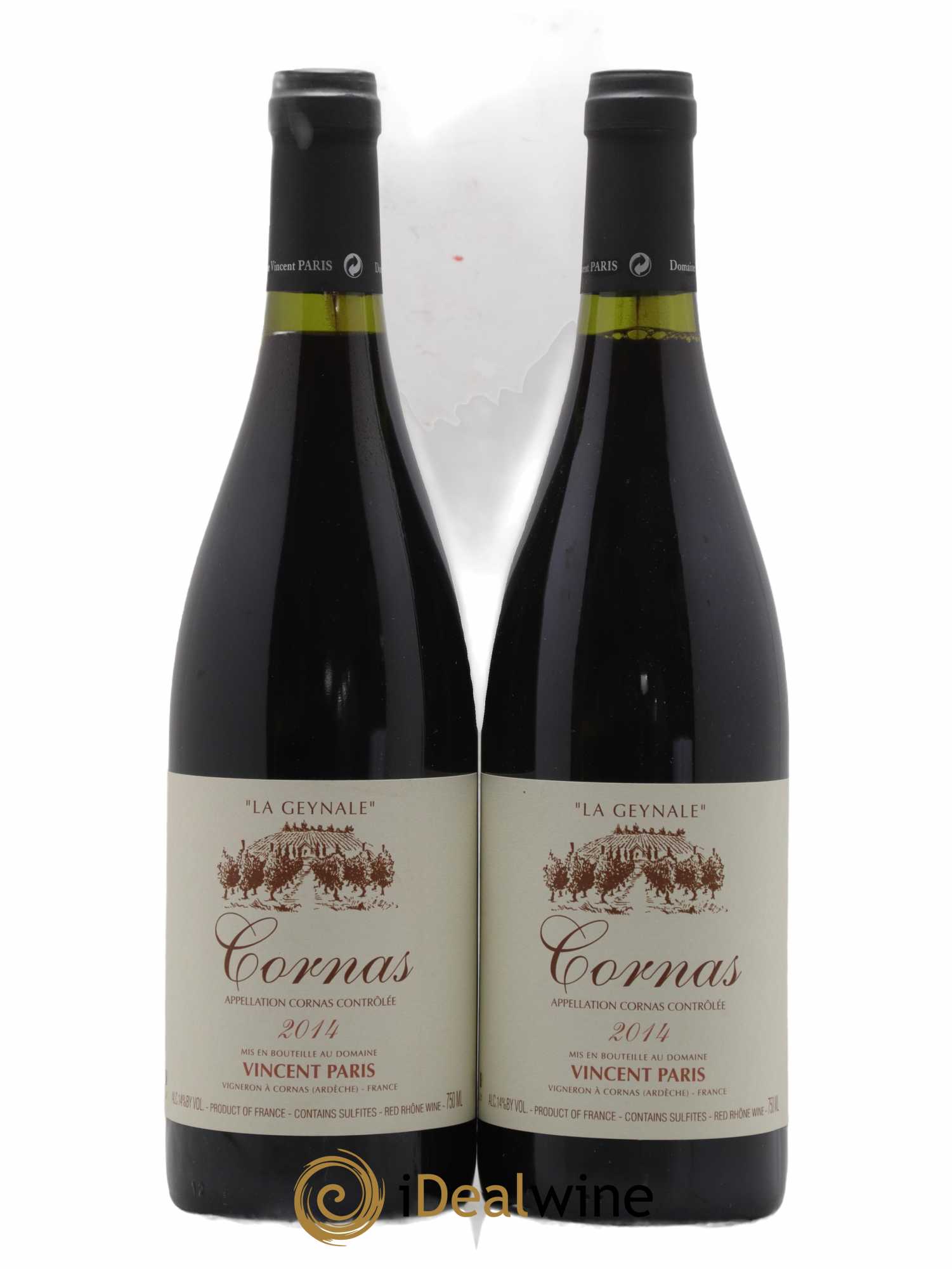 Cornas La Geynale Vincent Paris 2014 - Lot de 2 bouteilles - 0