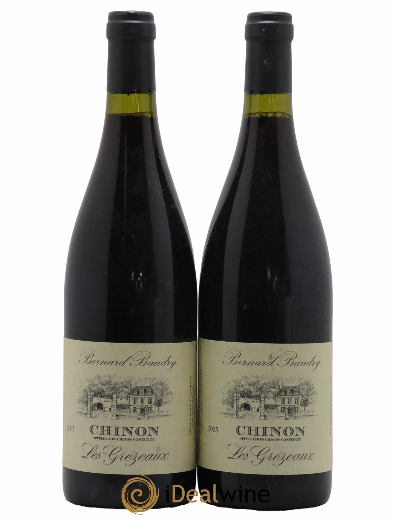 Chinon Les Grézeaux Bernard Baudry 2005 - Lot de 2 bouteilles - 0