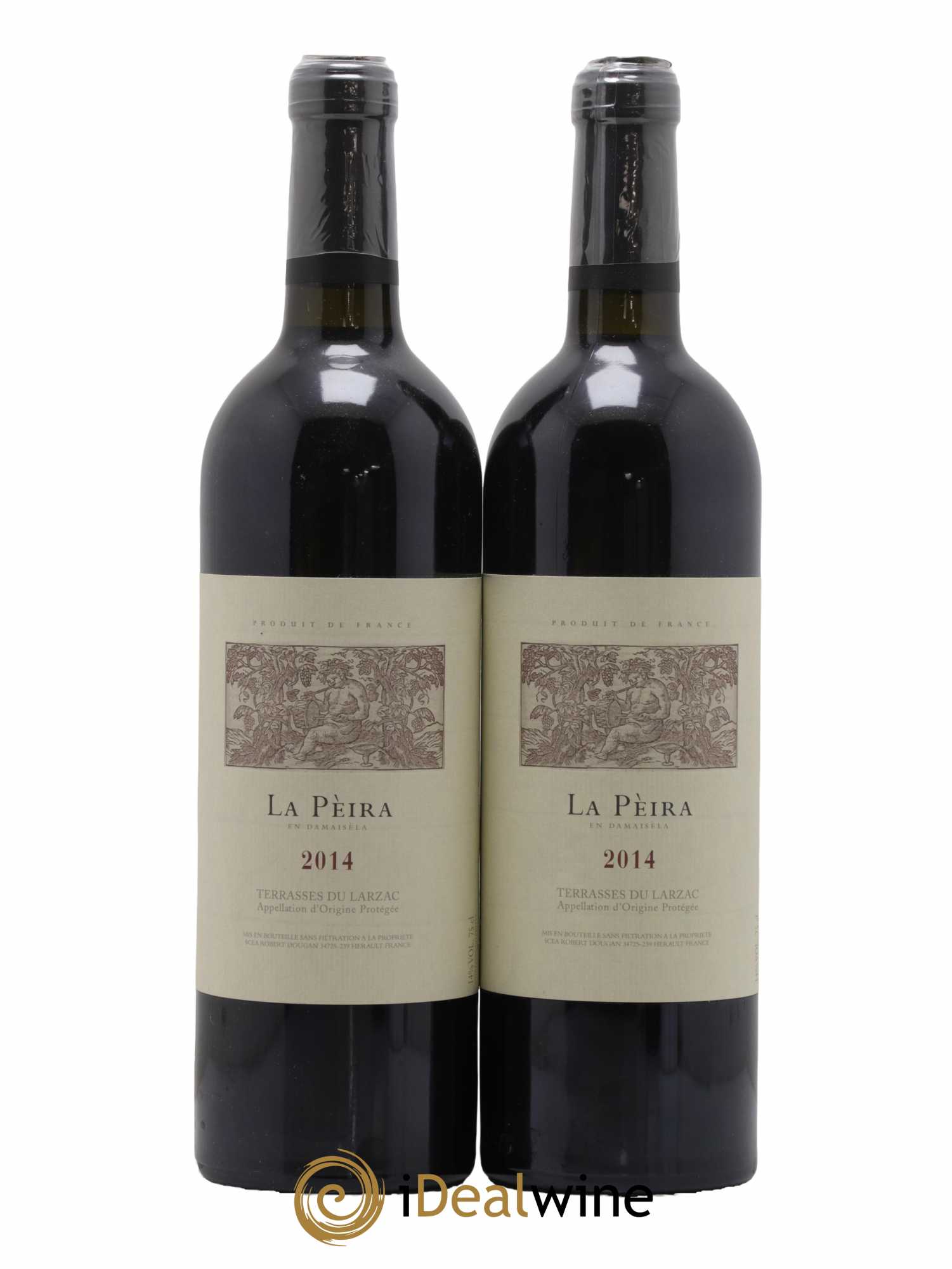 Terrasses du Larzac Domaine de La Pèira en Damaisèla La Pèira Karine Ahton et Robert Dougan 2014 - Lot de 2 bouteilles - 0