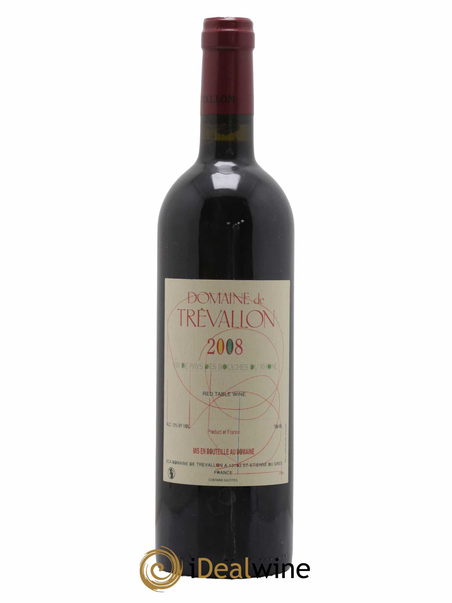 VDP Bouches du Rhône Trévallon (Domaine de) Eloi Dürrbach 2008 - Lot de 1 bouteille - 0