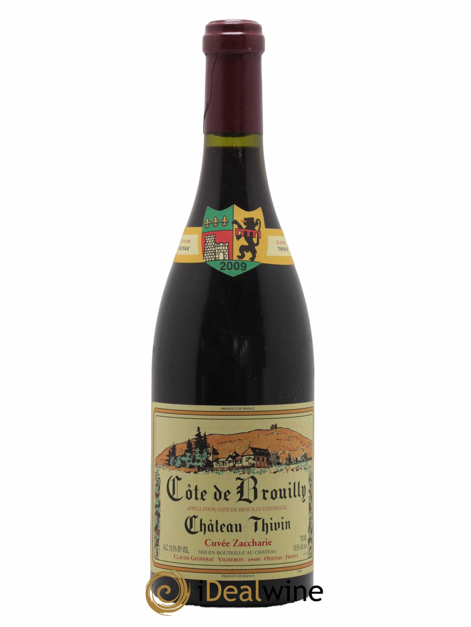 Côte de Brouilly Cuvée Zaccharie Château Thivin 2009 - Lot de 1 bouteille - 0