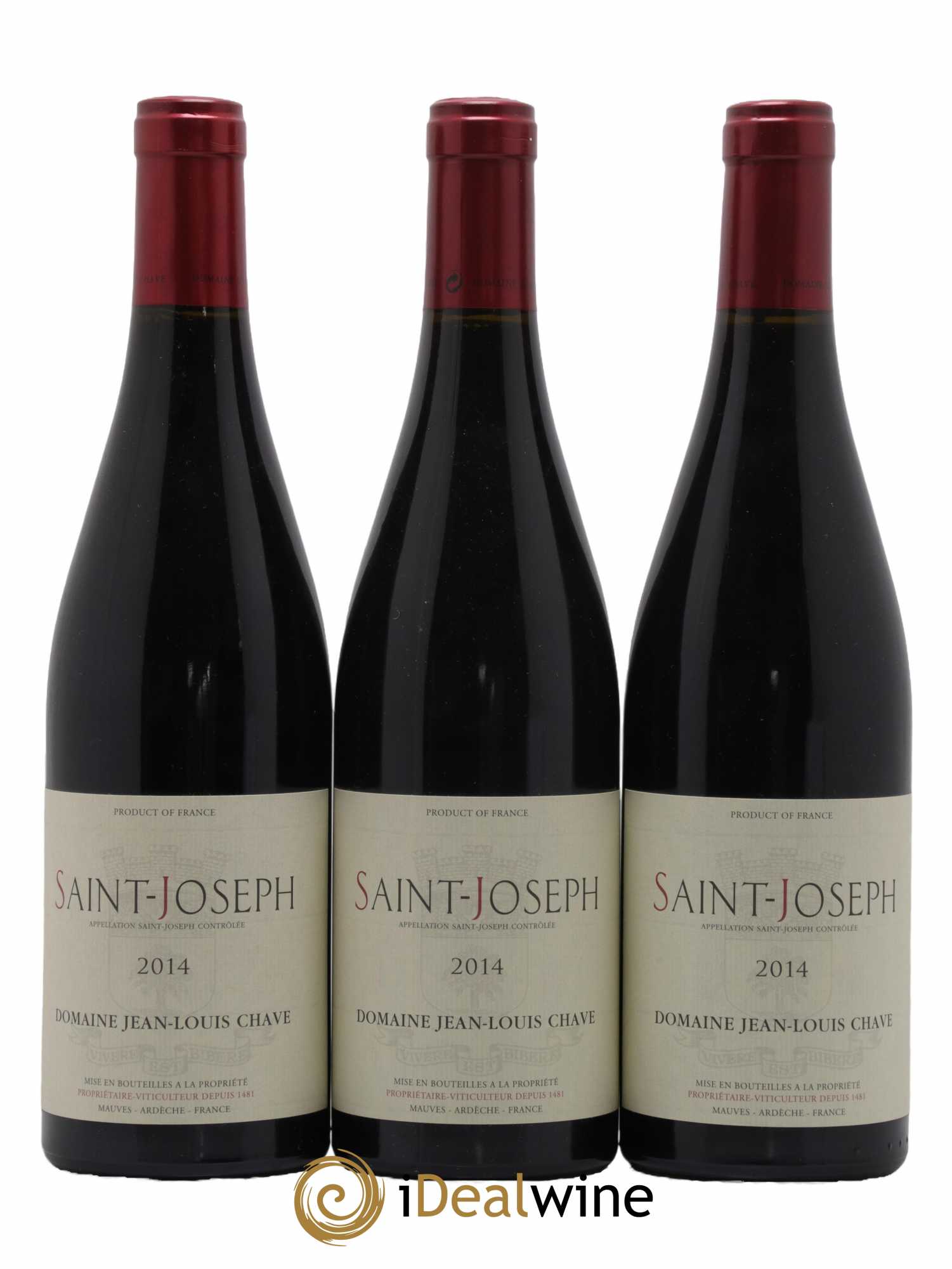 Saint-Joseph Jean-Louis Chave 2014 - Lot de 3 bouteilles - 0