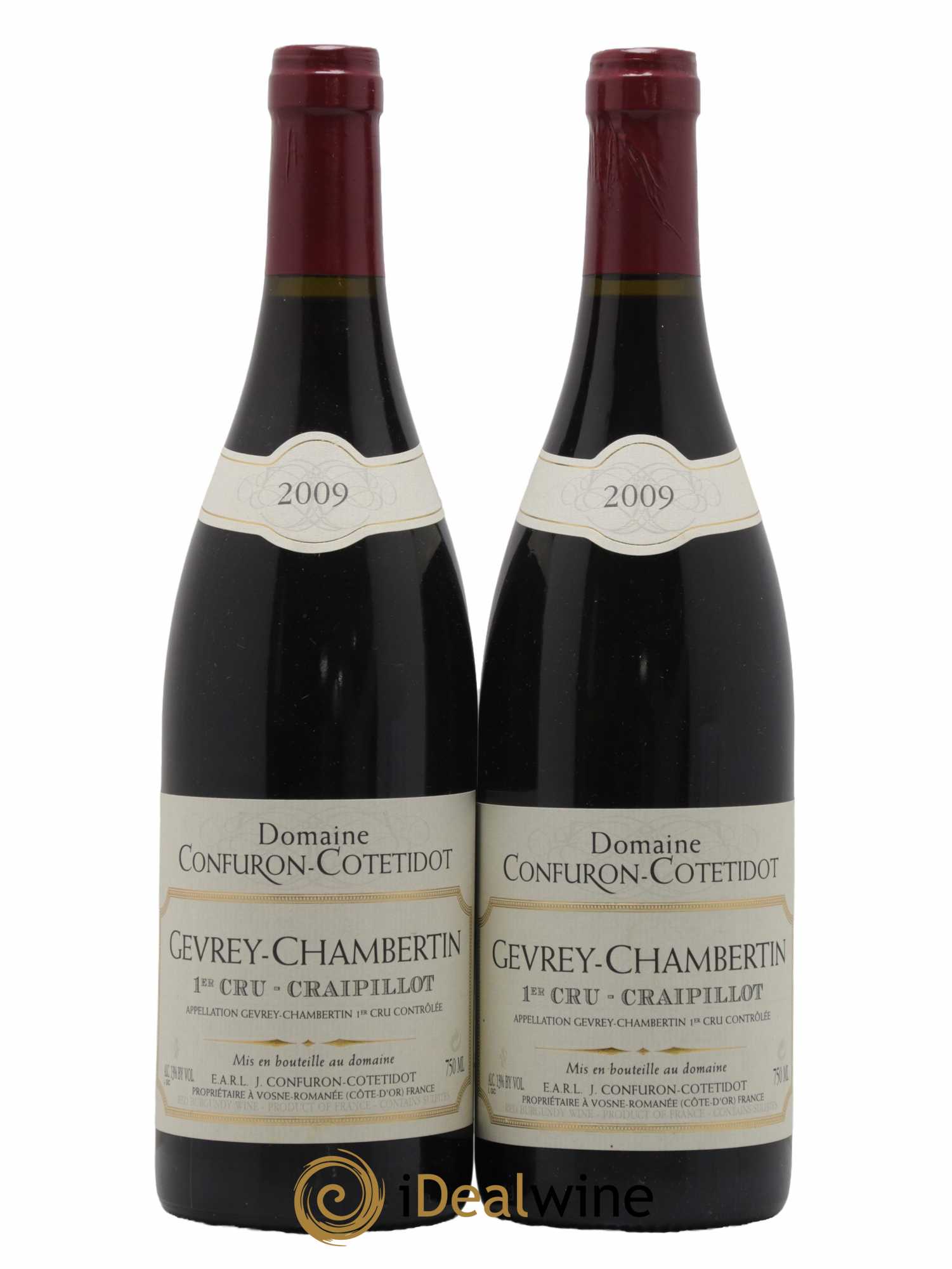 Gevrey-Chambertin 1er Cru Craipillot Confuron-Cotetidot 2009 - Lot de 2 bouteilles - 0