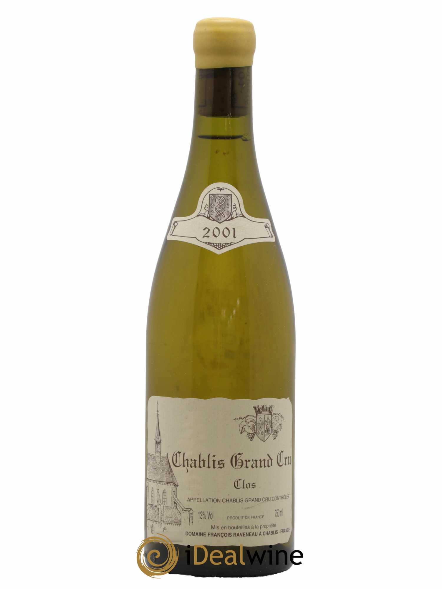 Chablis Grand Cru Clos Raveneau (Domaine) 2001 - Lot de 1 bouteille - 0