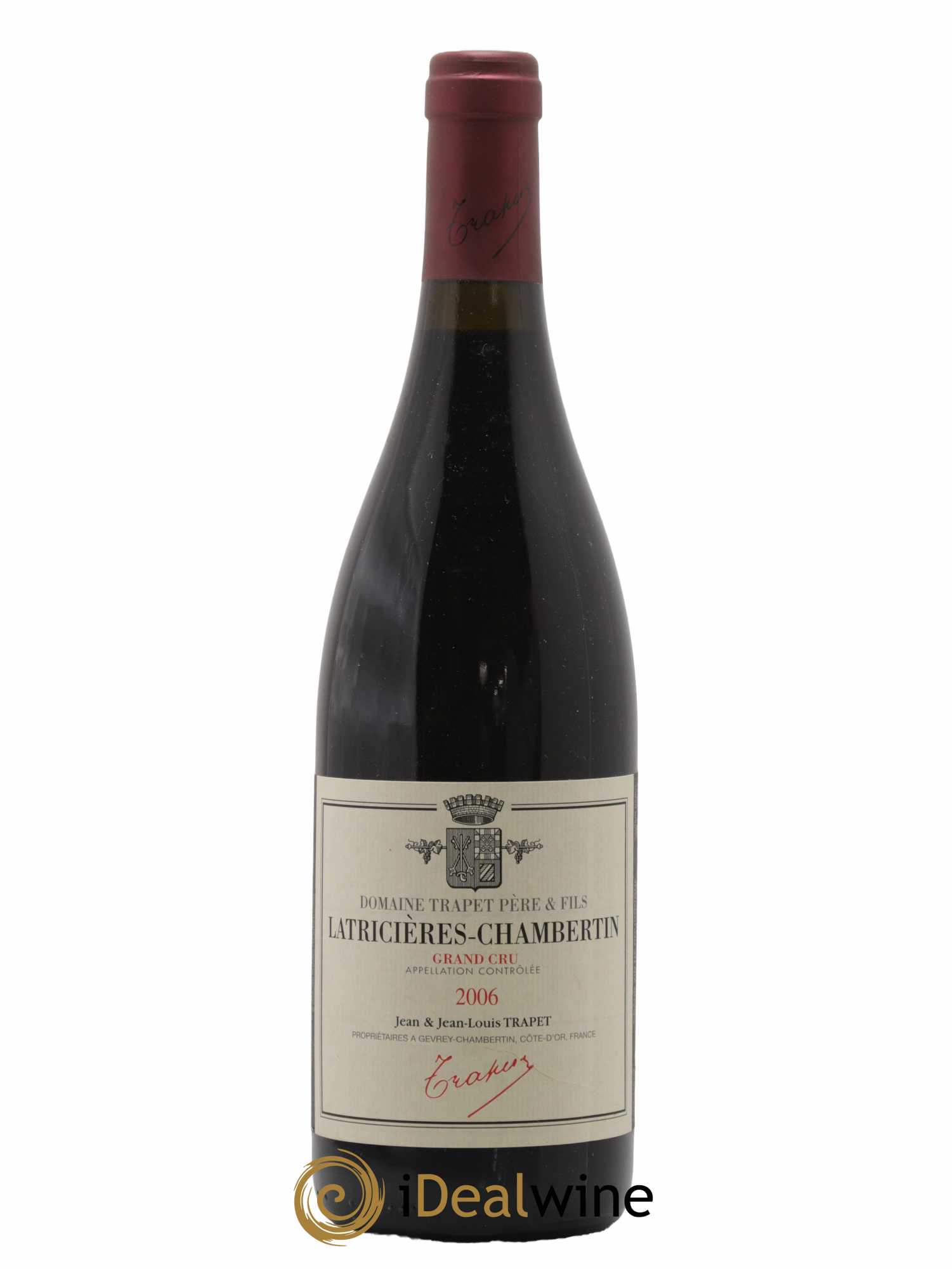 Latricières-Chambertin Grand Cru Domaine Trapet 2006 - Lot de 1 bouteille - 0