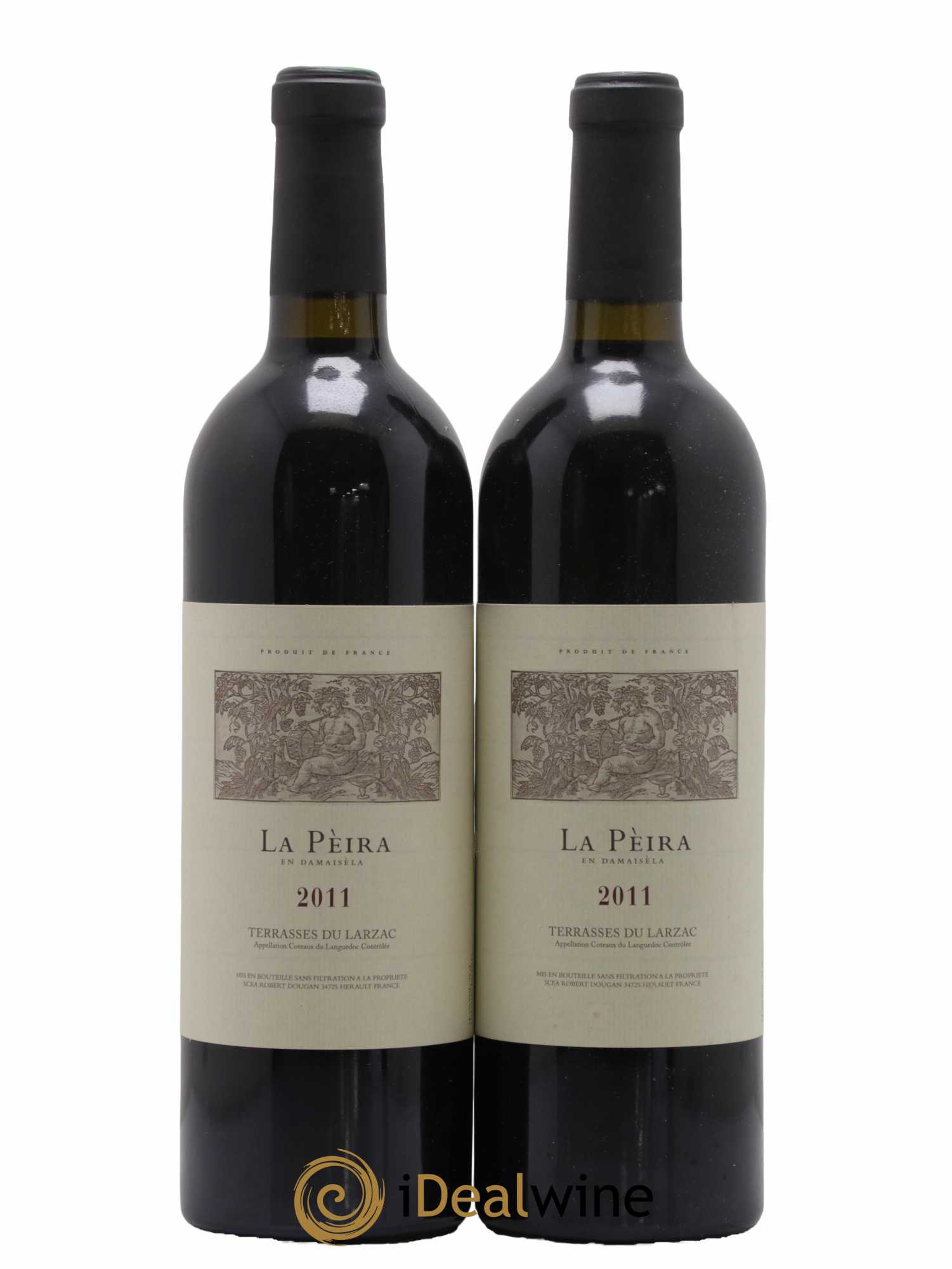Terrasses du Larzac Domaine de La Pèira en Damaisèla La Pèira Karine Ahton et Robert Dougan 2011 - Lot de 2 bouteilles - 0