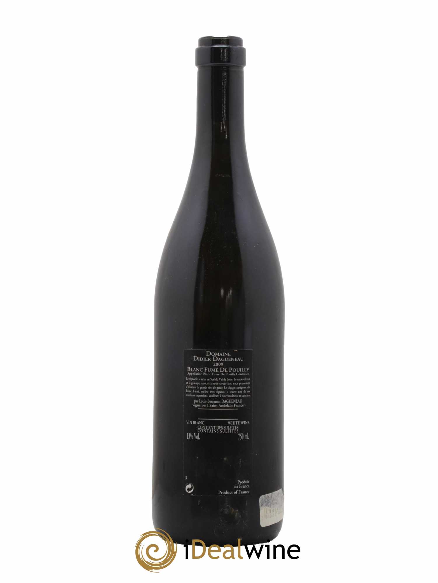 Vin de France (anciennement Pouilly-Fumé) Silex Dagueneau (Domaine Didier - Louis-Benjamin) 2009 - Lot de 1 bouteille - 1