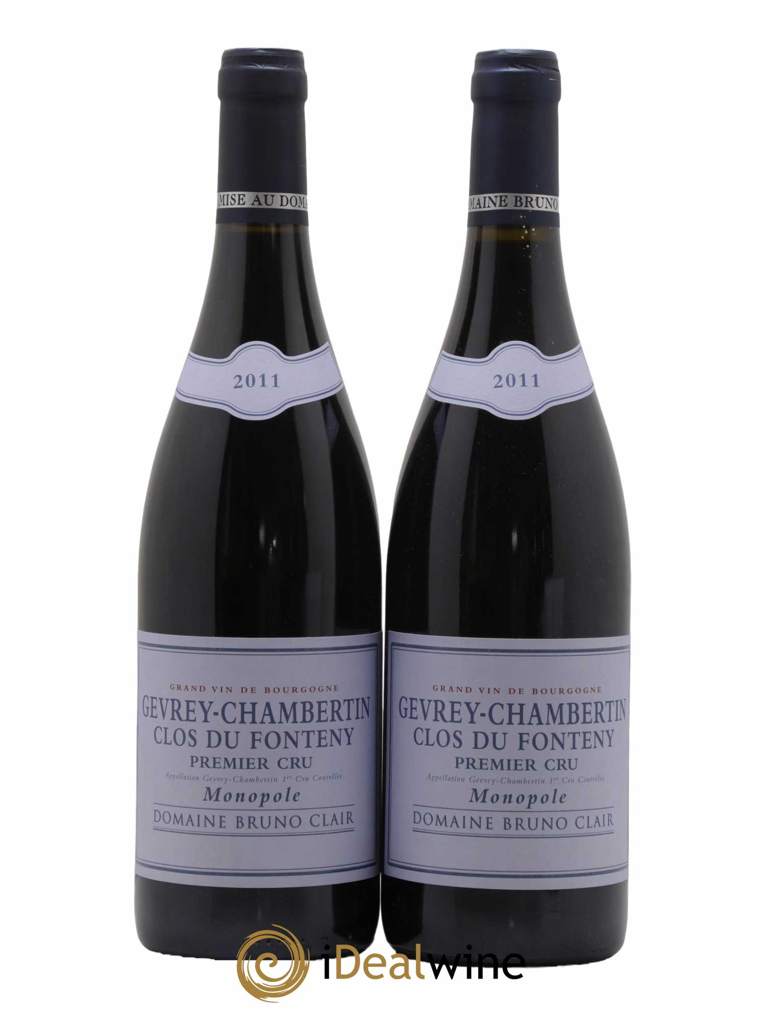 Gevrey-Chambertin 1er Cru Clos du Fonteny Bruno Clair (Domaine) 2011 - Lot de 2 bouteilles - 0