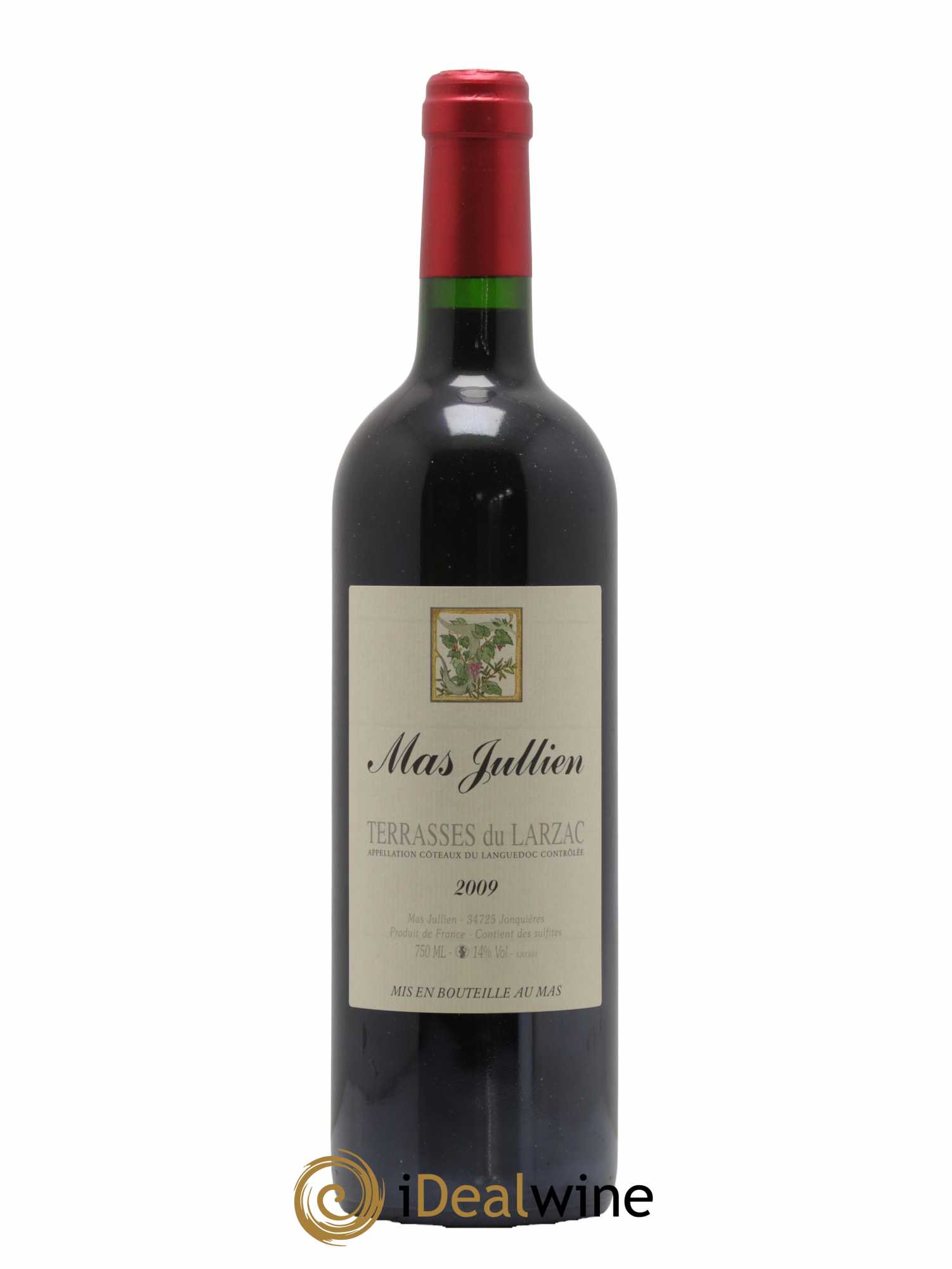 Terrasses du Larzac Mas Jullien Olivier Jullien 2009 - Lot de 1 bouteille - 0