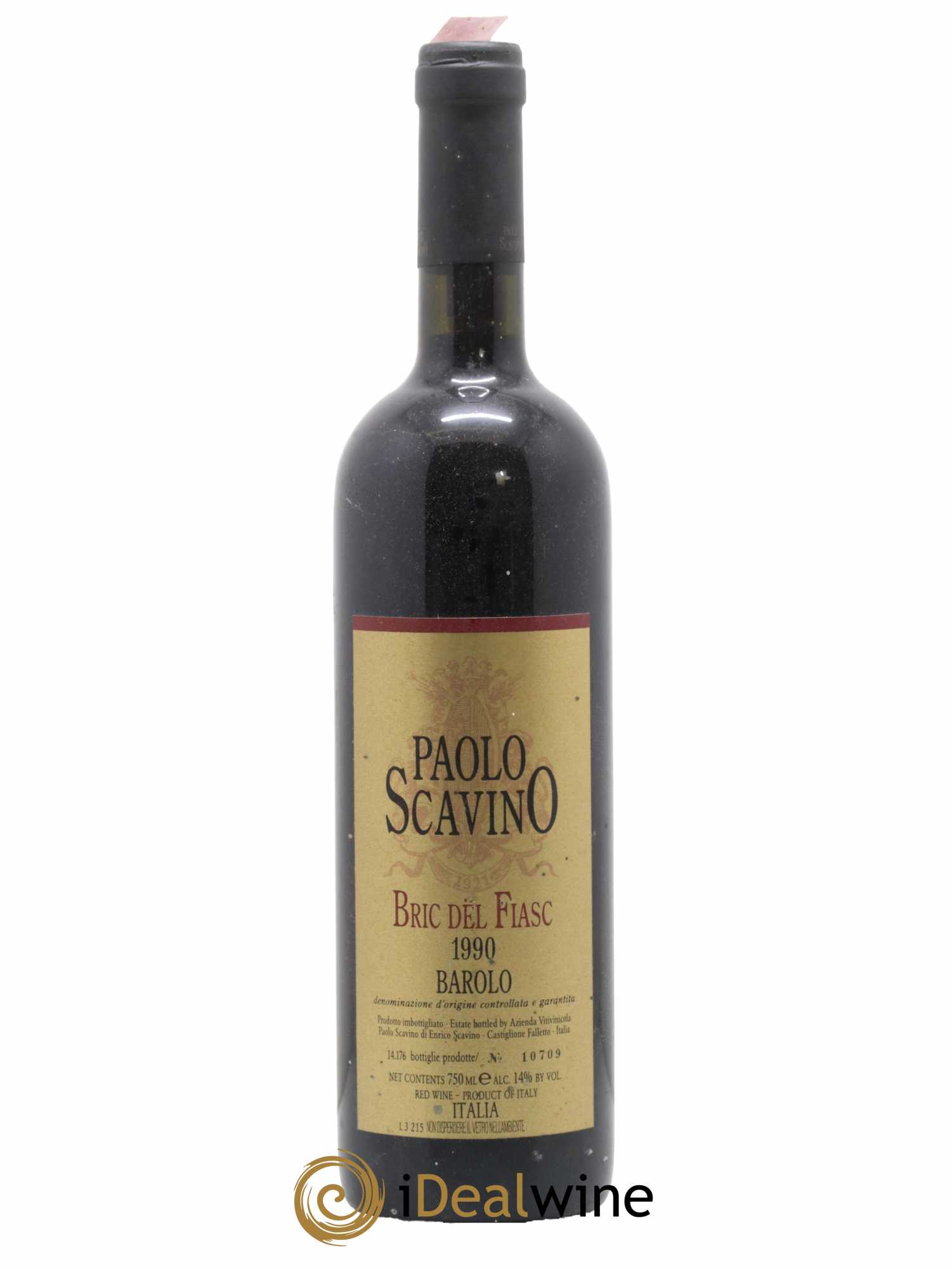 Barolo DOCG Bric del Fiasc Paolo Scavino 1990 - Lot de 1 bouteille - 0