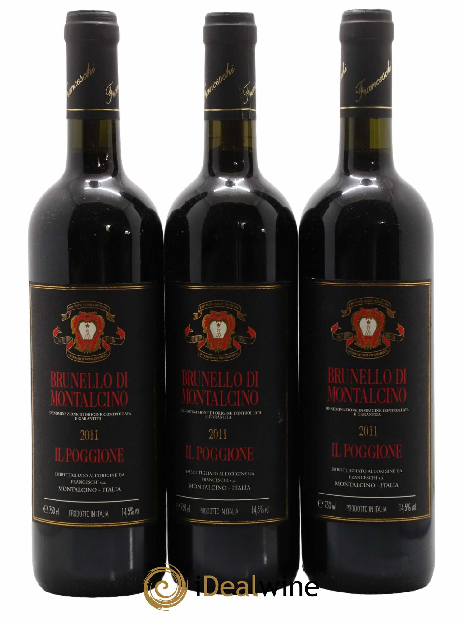 Brunello di Montalcino DOCG Il Poggione Lavinio Franceschi 2011 - Lot de 3 bouteilles - 0