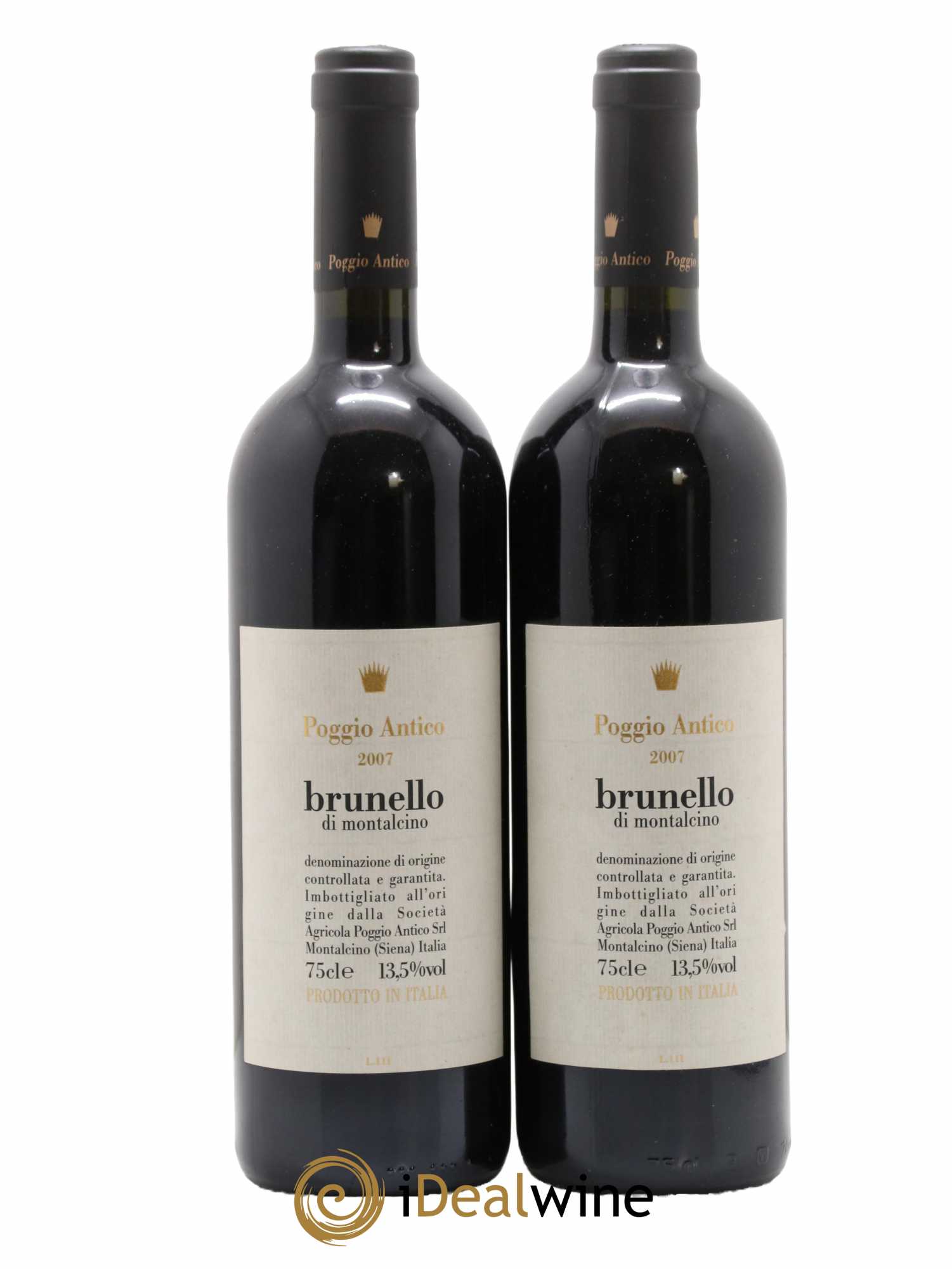 Brunello di Montalcino DOCG Poggio Antico 2007 - Lot de 2 bouteilles - 0
