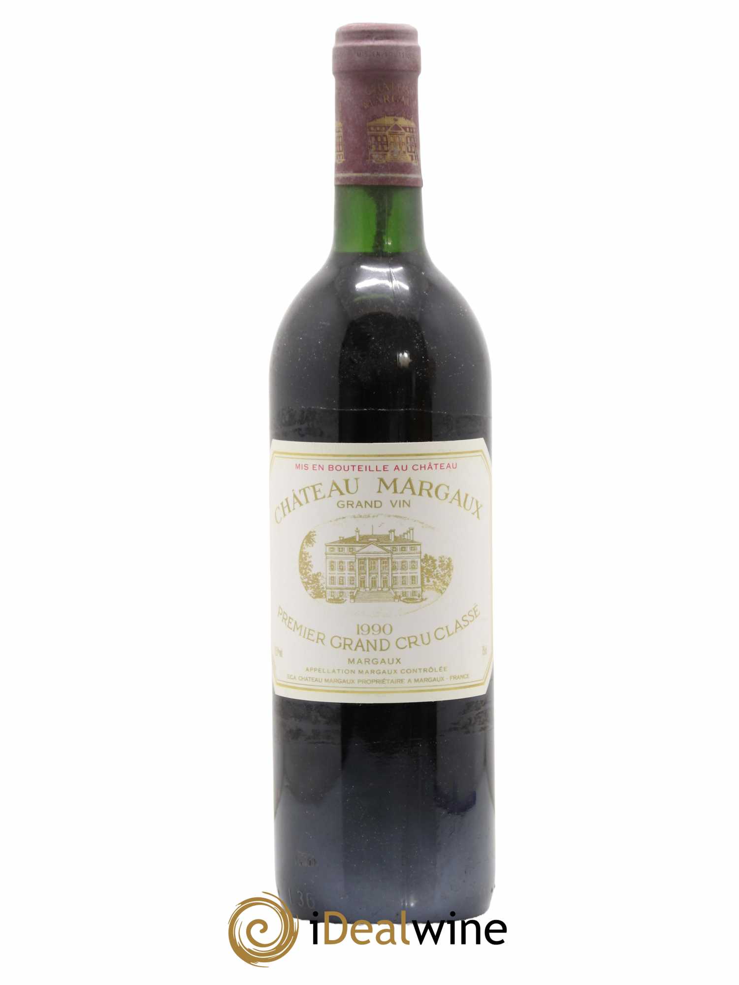 Château Margaux 1er Grand Cru Classé 1990 - Lot de 1 bouteille - 0