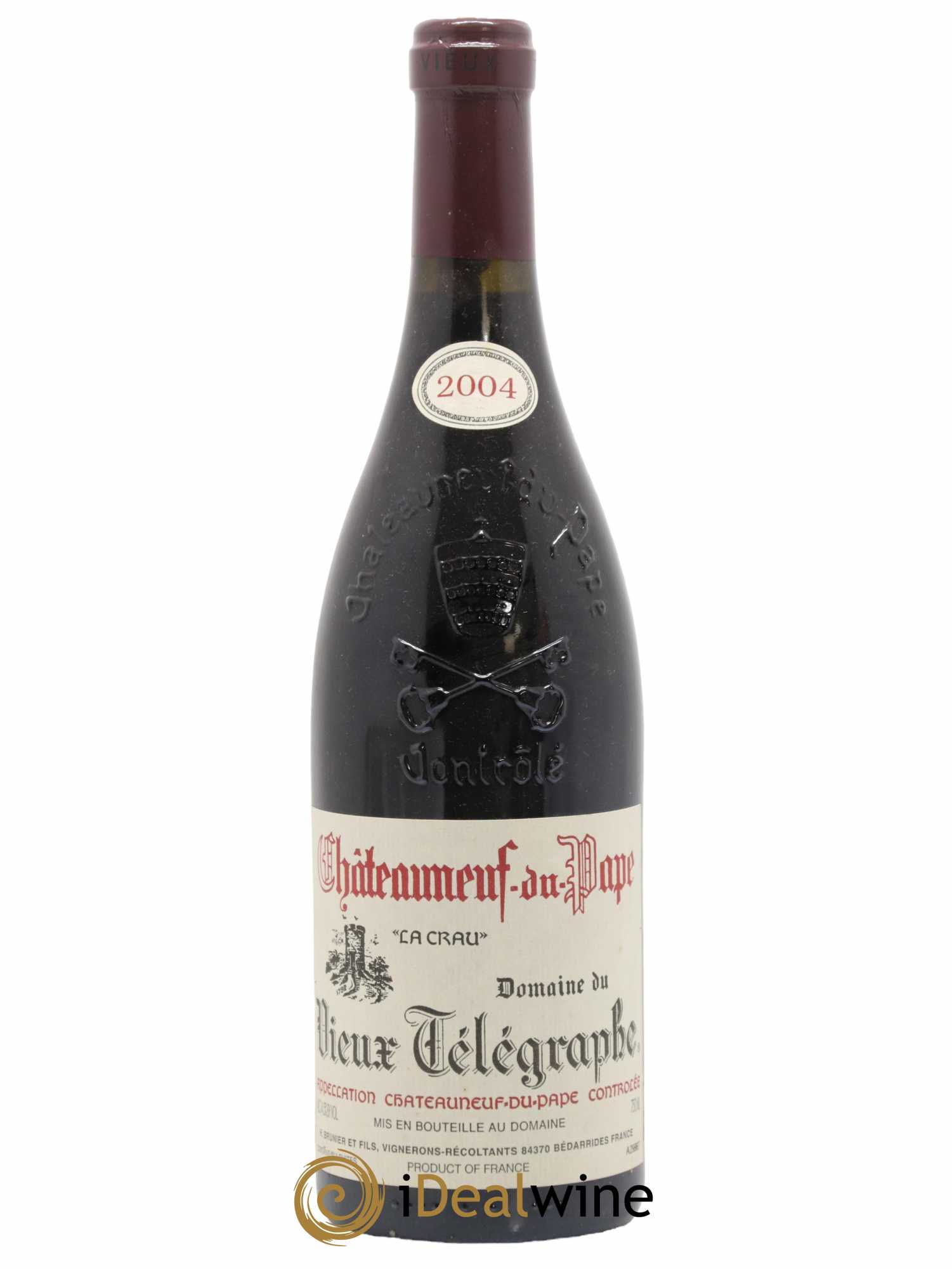Châteauneuf-du-Pape Vieux Télégraphe (Domaine du) Vignobles Brunier 2004 - Lot de 1 bouteille - 0