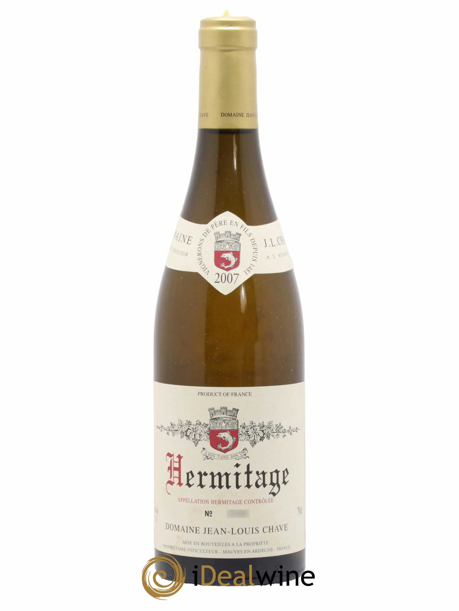 Hermitage Jean-Louis Chave 2007 - Lot de 1 bouteille - 0