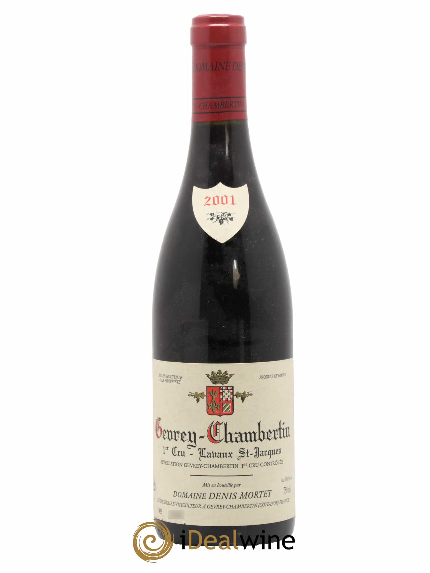 Gevrey-Chambertin 1er Cru Lavaux Saint Jacques Denis Mortet (Domaine) 2001 - Lot de 1 bouteille - 0