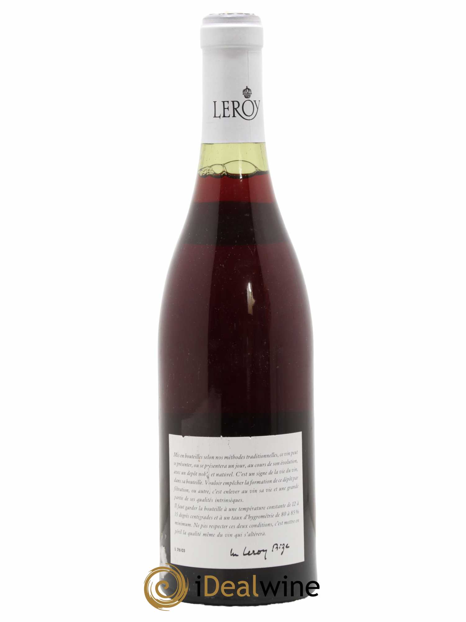 Pommard 1er Cru Arvelets Leroy SA 1976 - Lot de 1 bouteille - 1