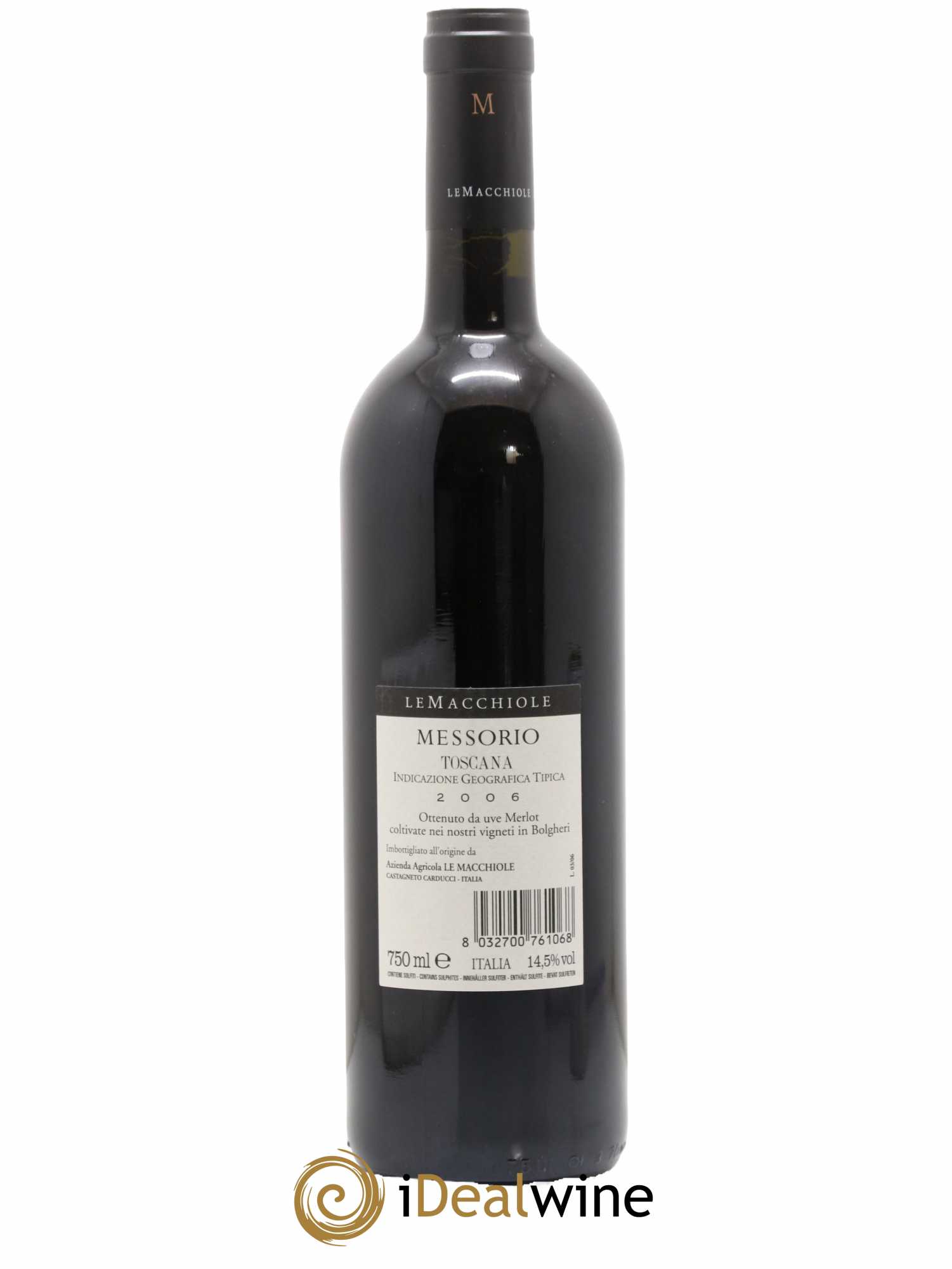 Toscana IGT Le Macchiole Messorio 2006 - Lot de 1 bouteille - 1
