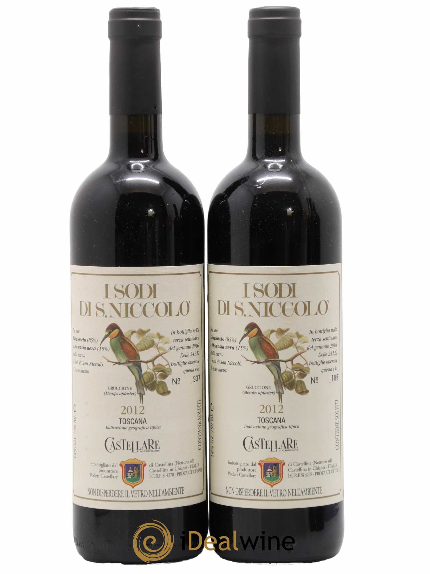 Toscana IGT I Sodi Di S. Niccolo Castellare 2012 - Lot de 2 bouteilles - 0