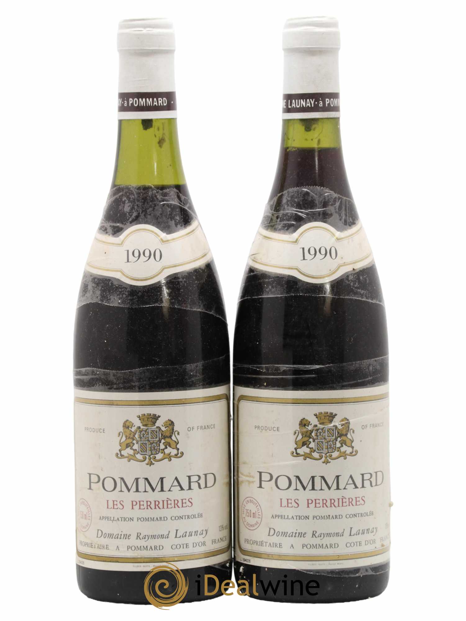 Pommard Les Perrières R. Launay 1990 - Lot de 2 bouteilles - 0