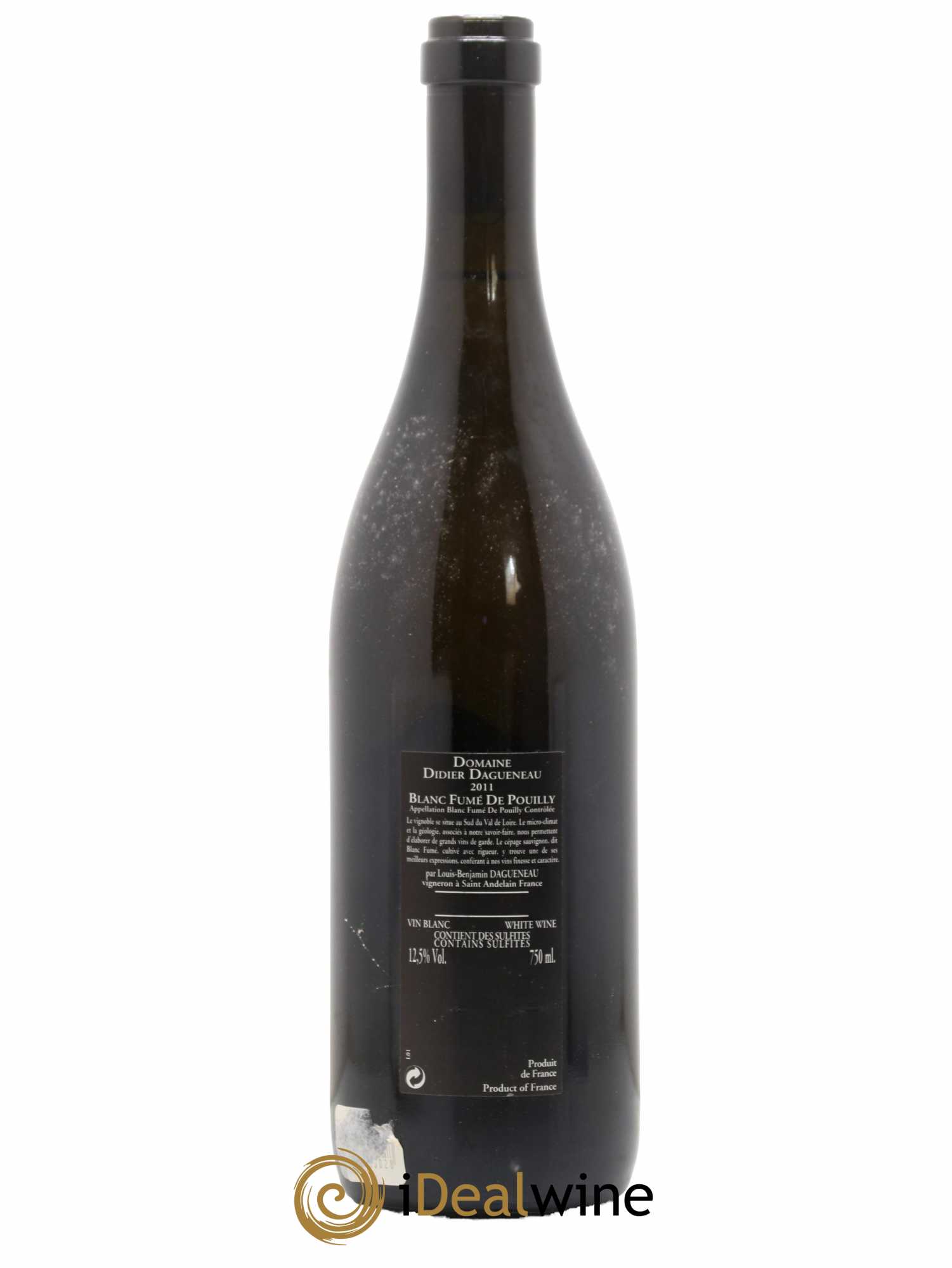 Vin de France (anciennement Pouilly-Fumé) Silex Dagueneau (Domaine Didier - Louis-Benjamin) 2011 - Lot de 1 bouteille - 1