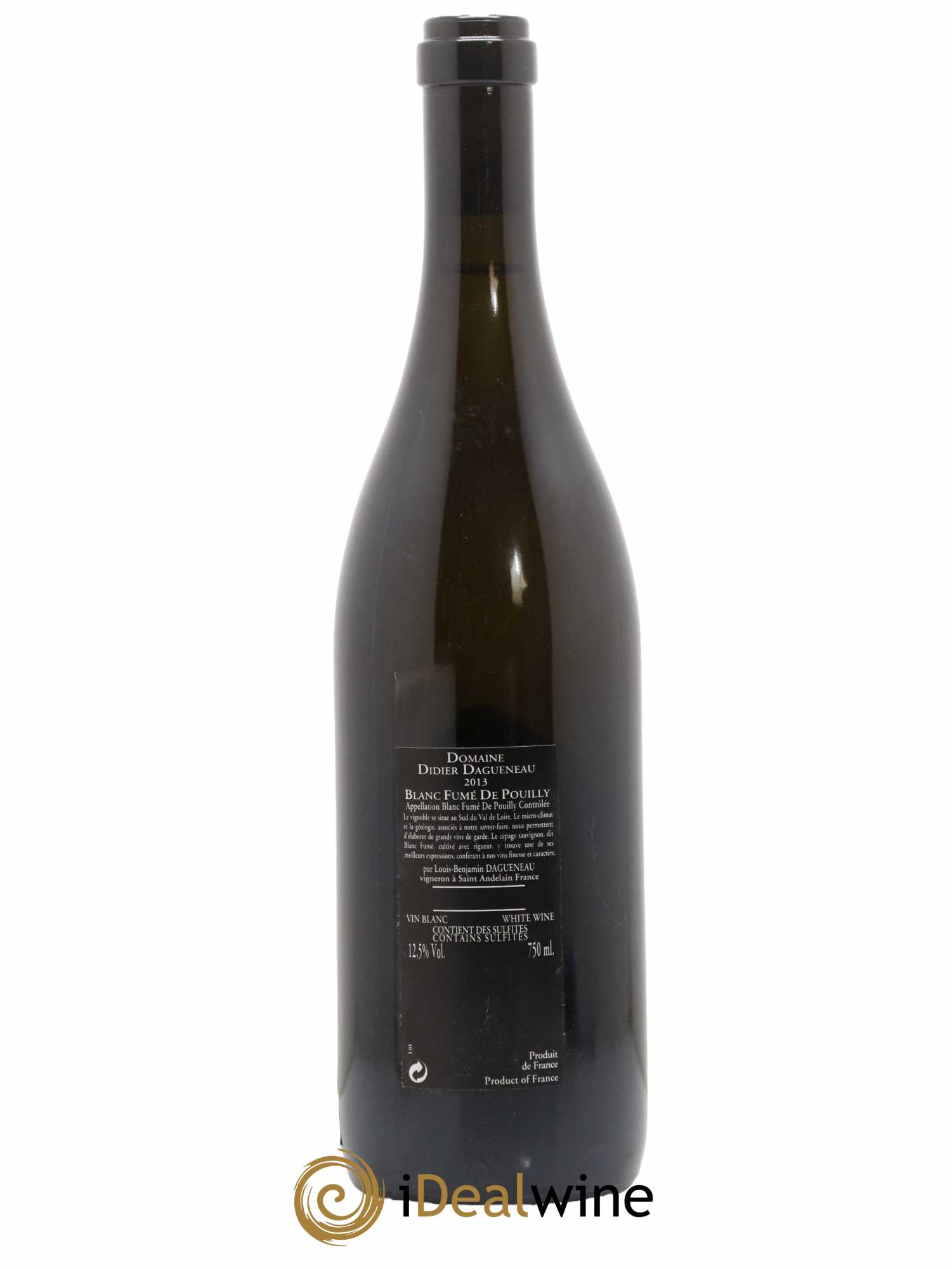 Vin de France (anciennement Pouilly-Fumé) Silex Dagueneau (Domaine Didier - Louis-Benjamin) 2013 - Lot de 1 bouteille - 1