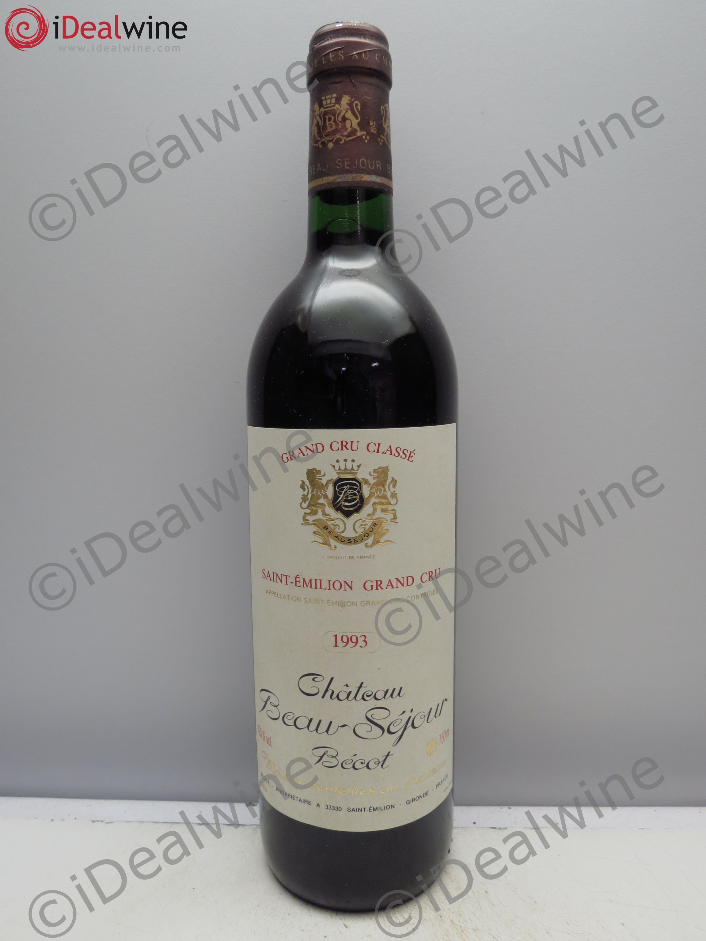 Château Beau-Séjour Bécot 1er Grand Cru Classé B 1993 - Lot de 1 bouteille - 0