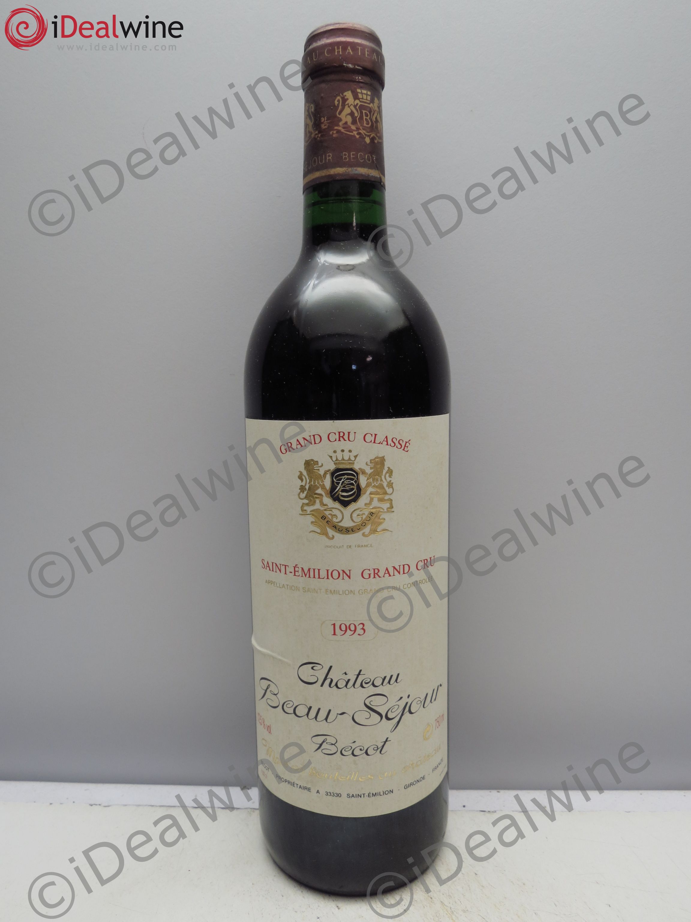 Château Beau-Séjour Bécot 1er Grand Cru Classé B 1993 - Lot de 1 bouteille - 0