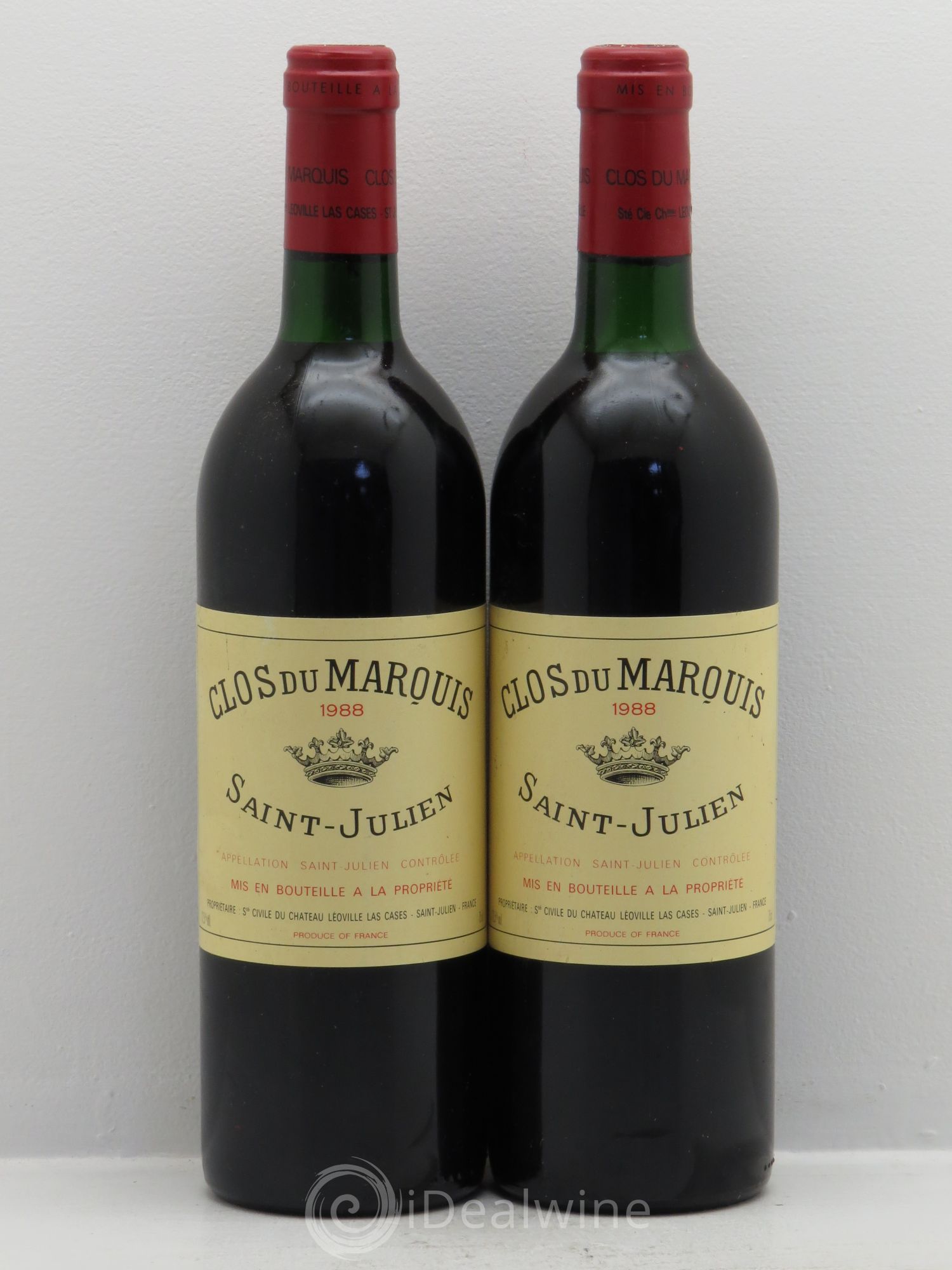 Clos du Marquis 1988 - Lot de 2 bouteilles - 0