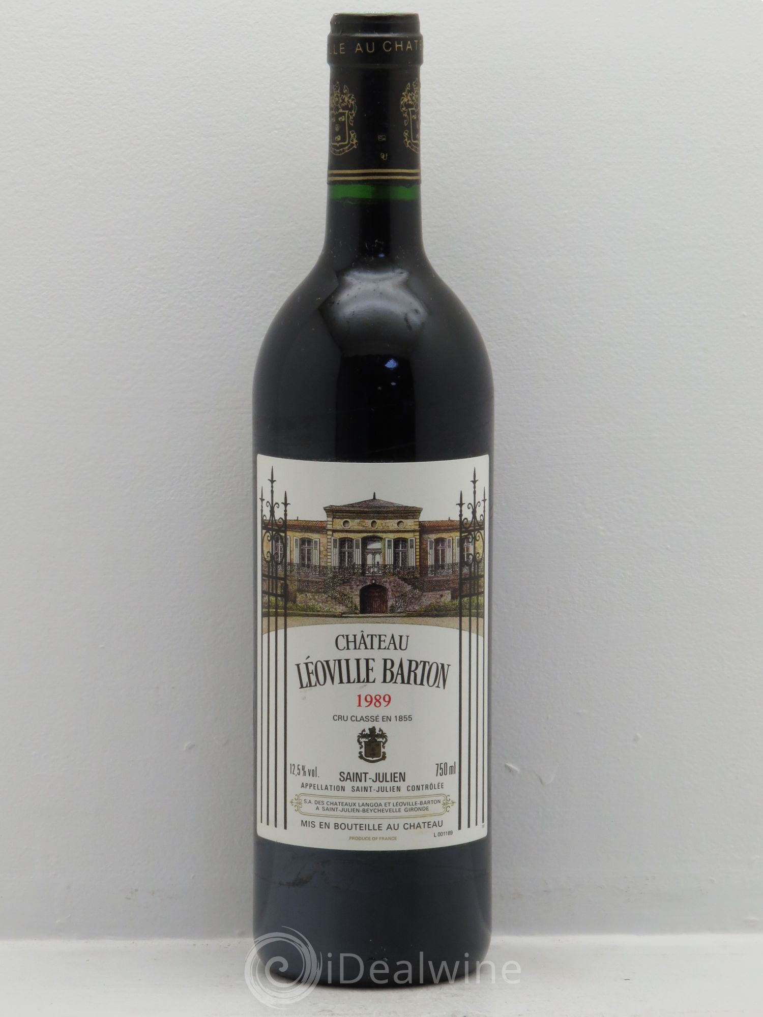 Château Léoville Barton 2ème Grand Cru Classé 1989 - Lot de 1 bouteille - 0