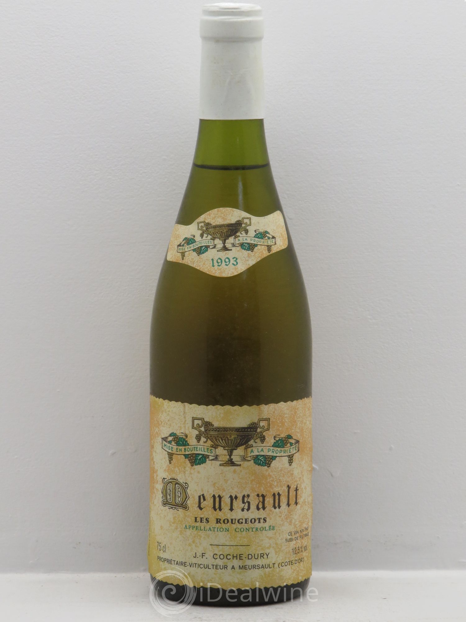 Meursault Les Rougeots Coche Dury (Domaine) 1993 - Lot de 1 bouteille - 0