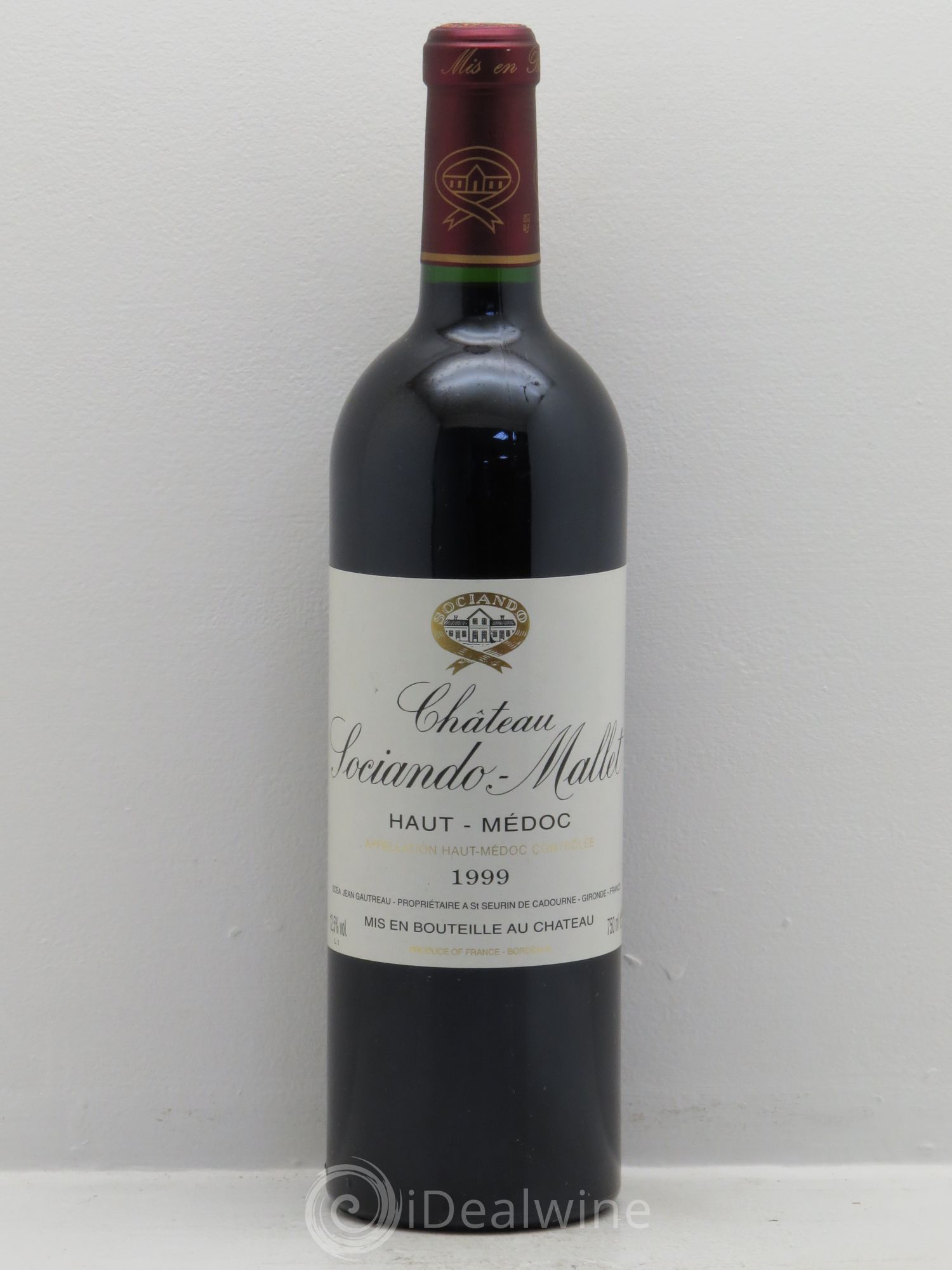 Château Sociando Mallet 1999 - Lot de 1 bouteille - 0