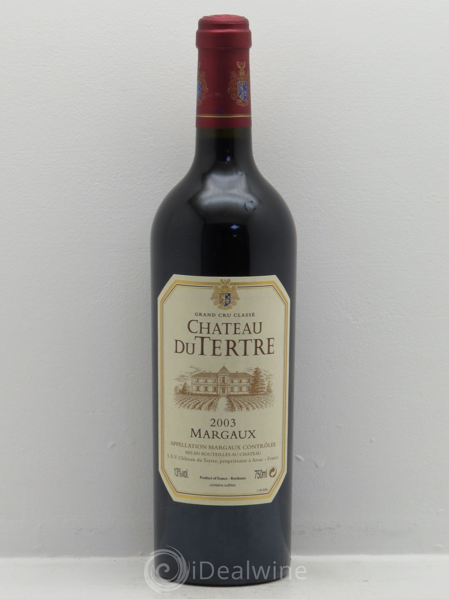 Château du Tertre 5ème Grand Cru Classé 2003 - Lot de 1 bouteille - 0