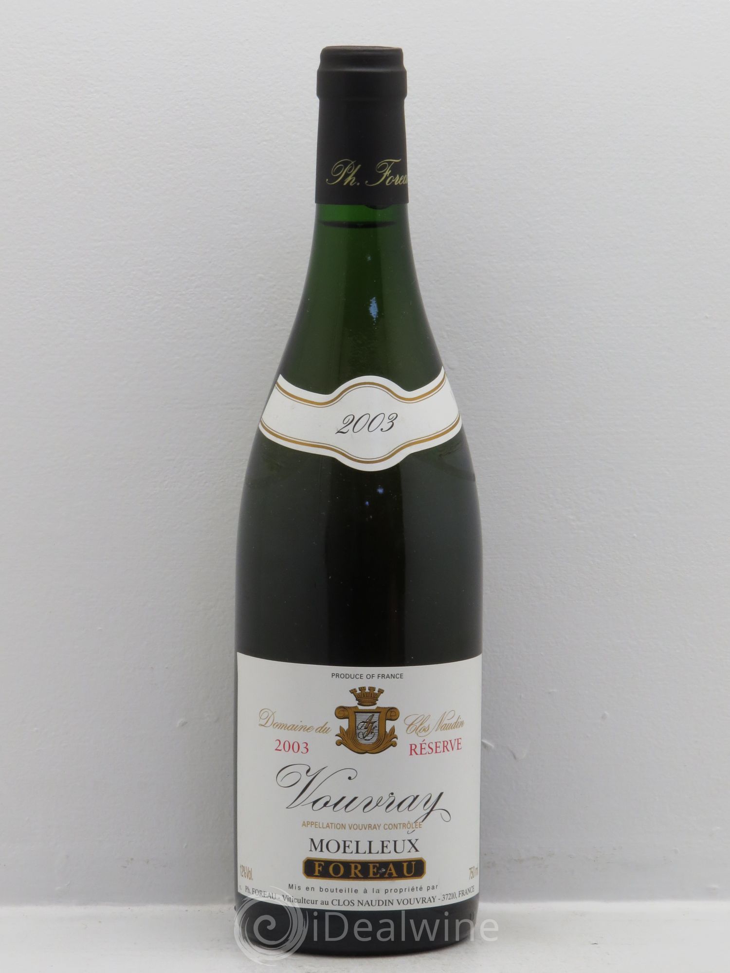 Vouvray Moelleux Clos Naudin - Philippe Foreau Réserve 2003 - Lotto di 1 bottiglia - 0