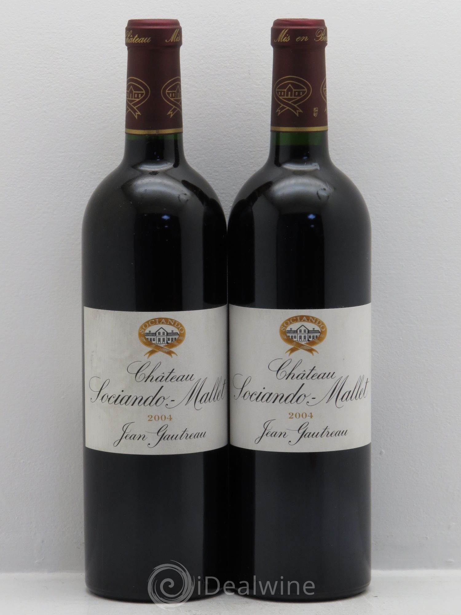 Château Sociando Mallet 2004 - Lot de 2 bouteilles - 0