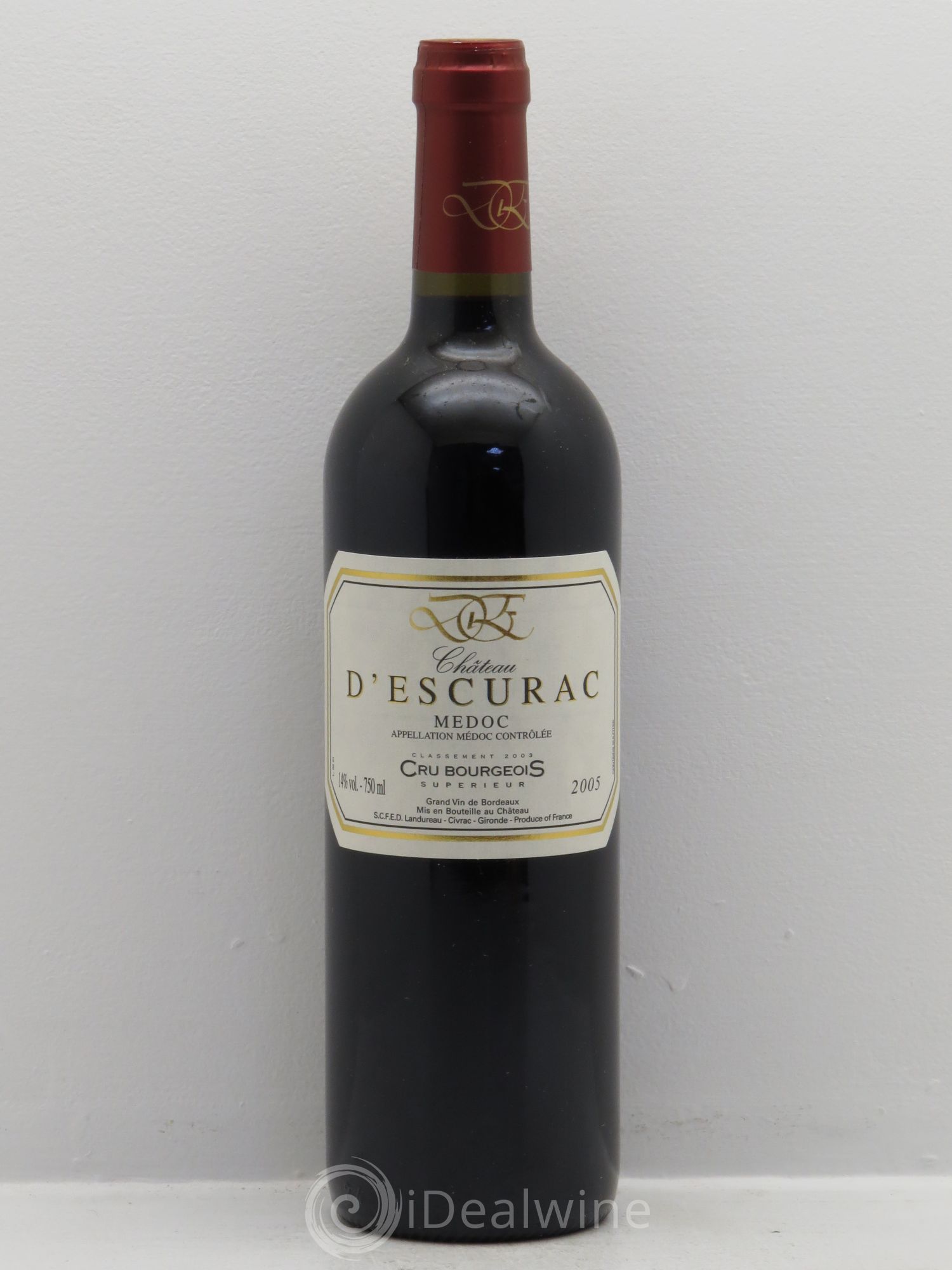 Médoc Château d'Escurac 2005 - Lot de 1 bouteille - 0