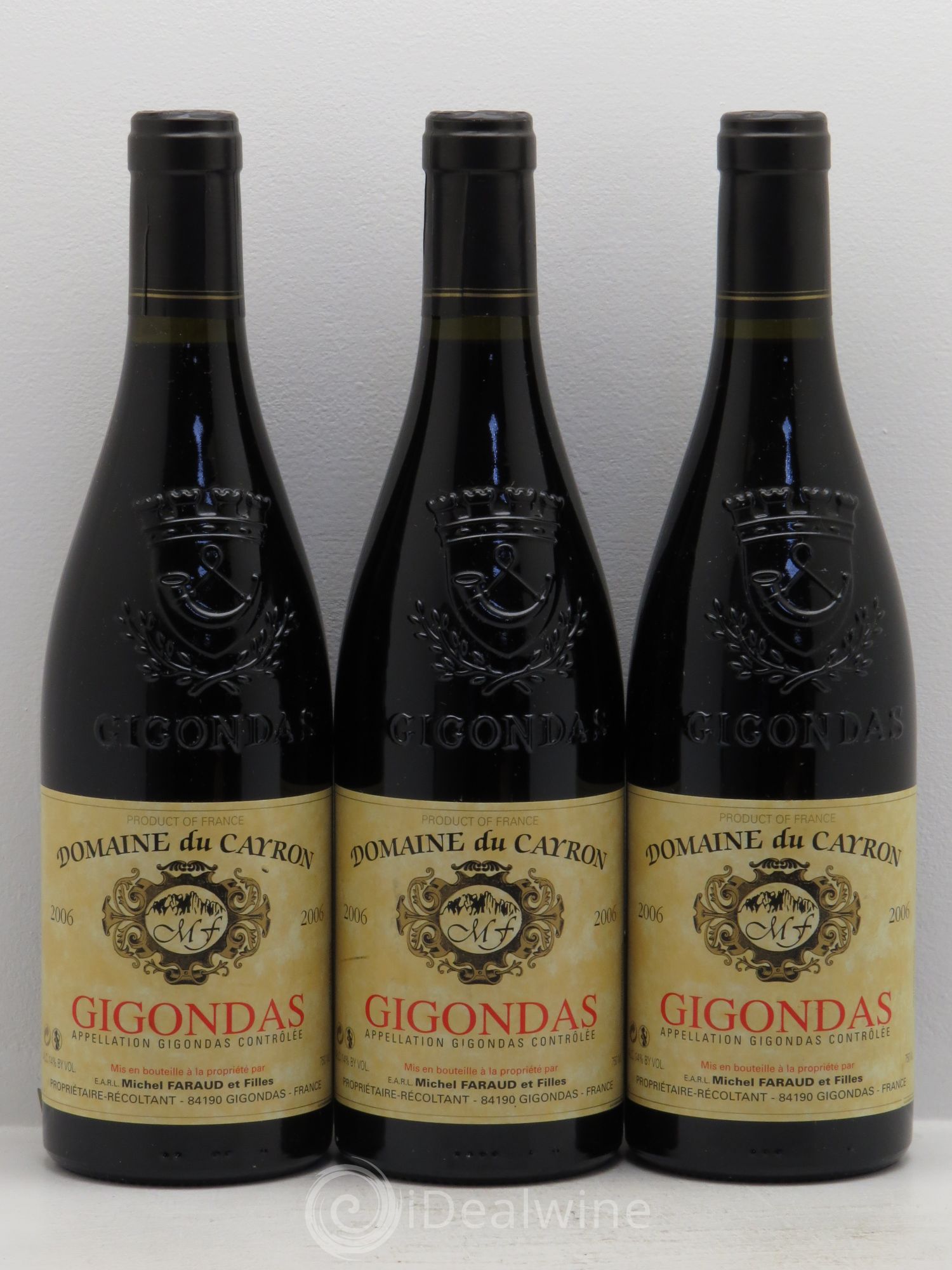 Gigondas Domaine du Cayron 2006 - Lot de 3 bouteilles - 0