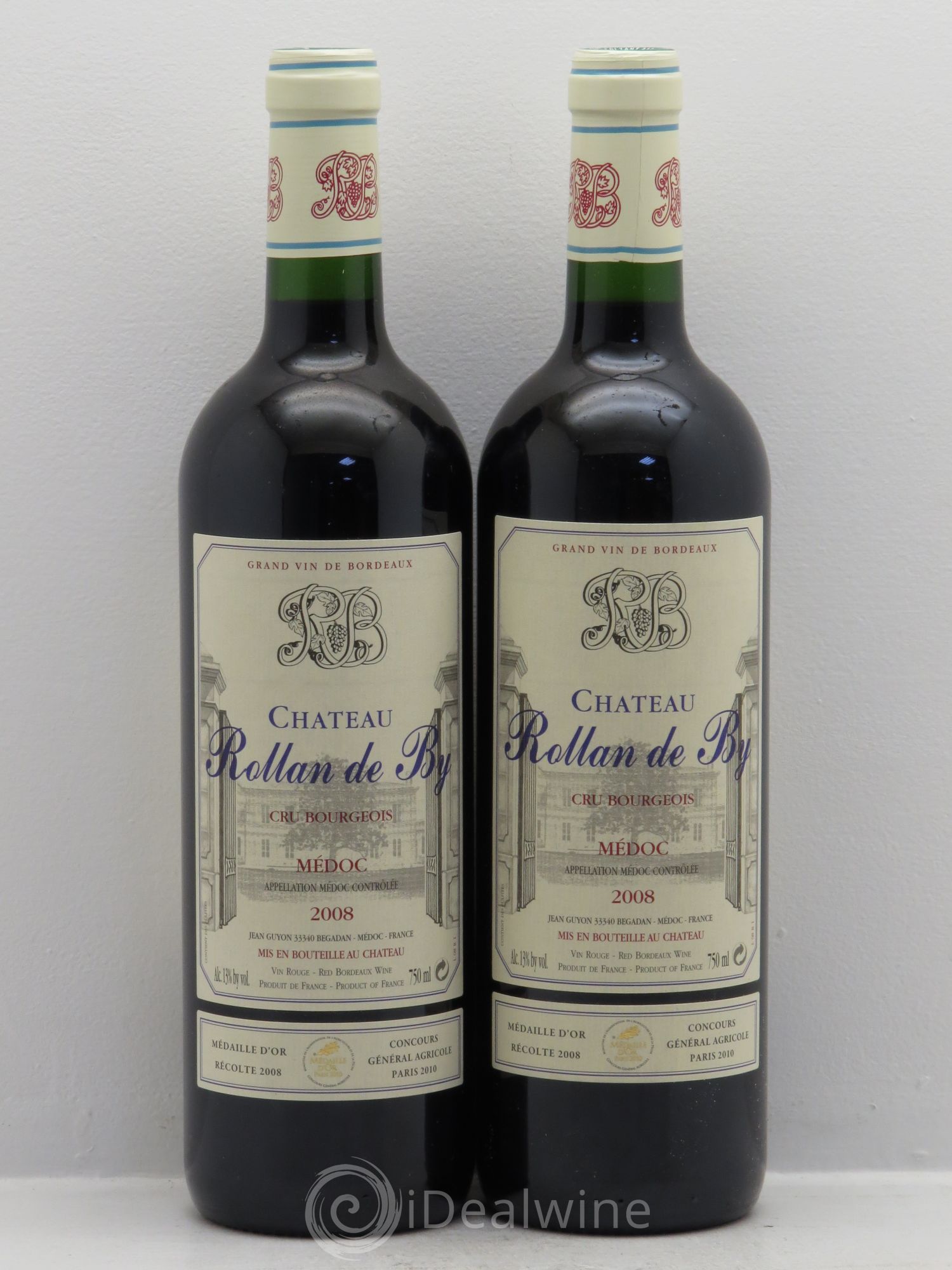 Château Rollan de By Cru Bourgeois 2008 - Lot de 2 bouteilles - 0
