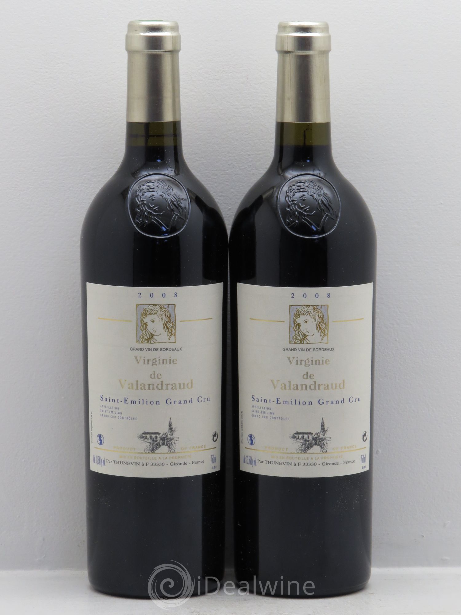 Virginie de Valandraud 2008 - Lot de 2 bouteilles - 0