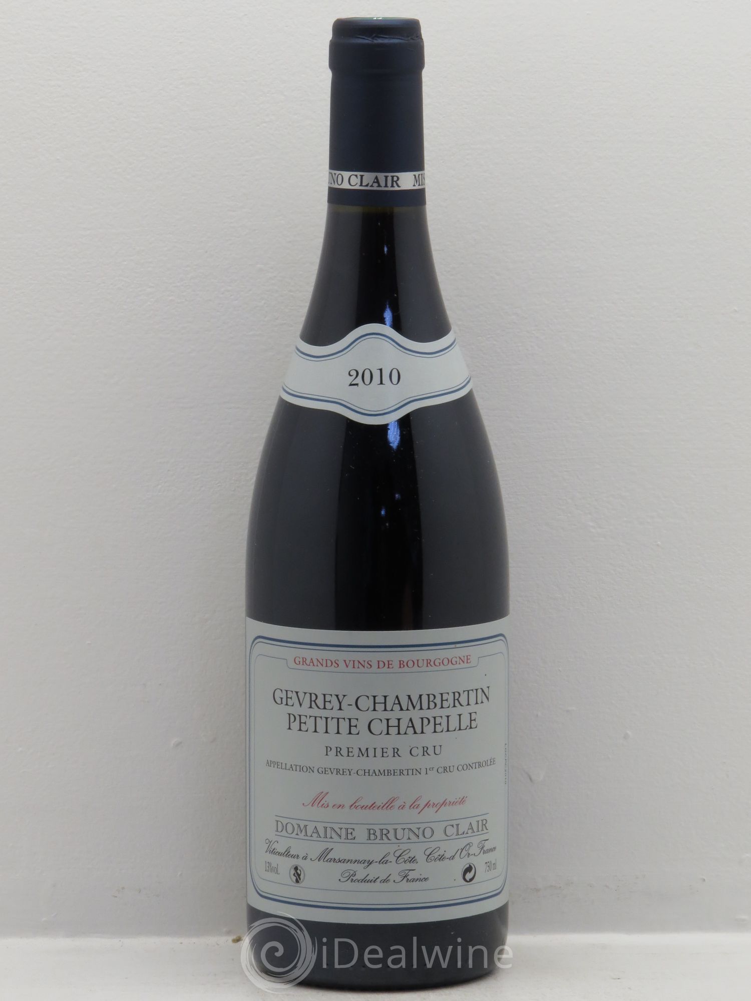 Gevrey-Chambertin 1er Cru Petite Chapelle Bruno Clair (Domaine) 2010 - Lot de 1 bouteille - 0